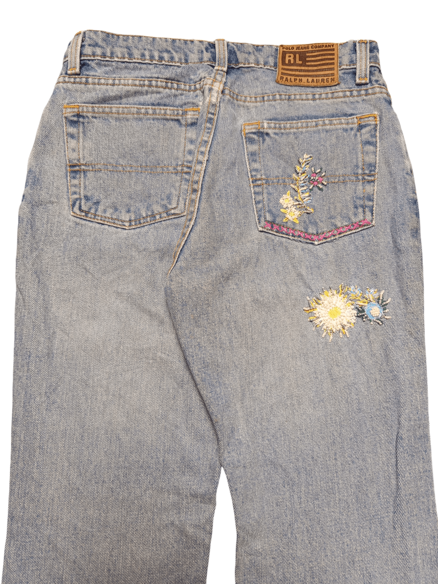 If Six Was Nine Flare Ralph Lauren Flora Jeans Bootcut Size US 27 - 11 Thumbnail