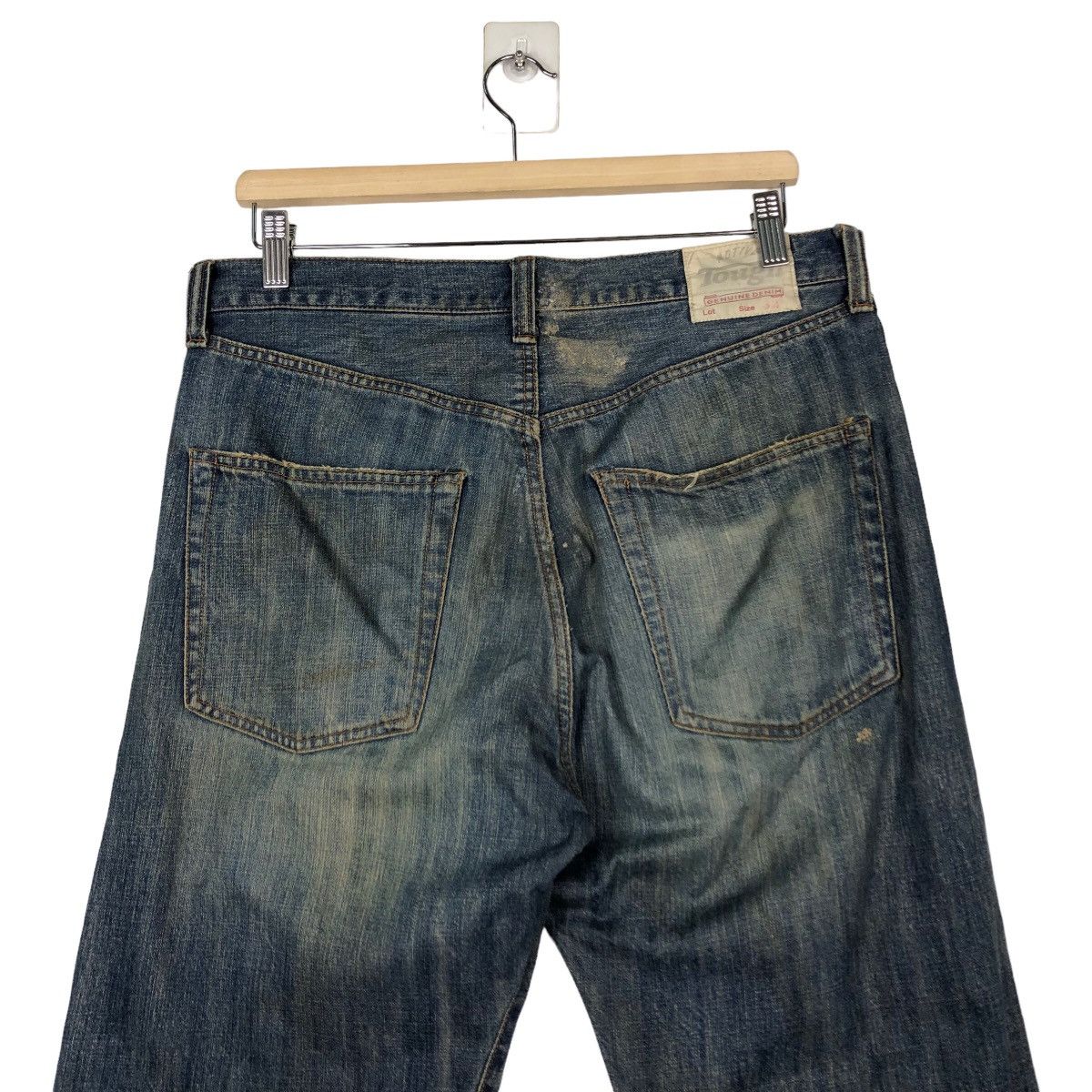 Japanese Brand 🔥Punk Design Distressed Style Denim Jeans Tough Japan Size US 34 / EU 50 - 9 Thumbnail