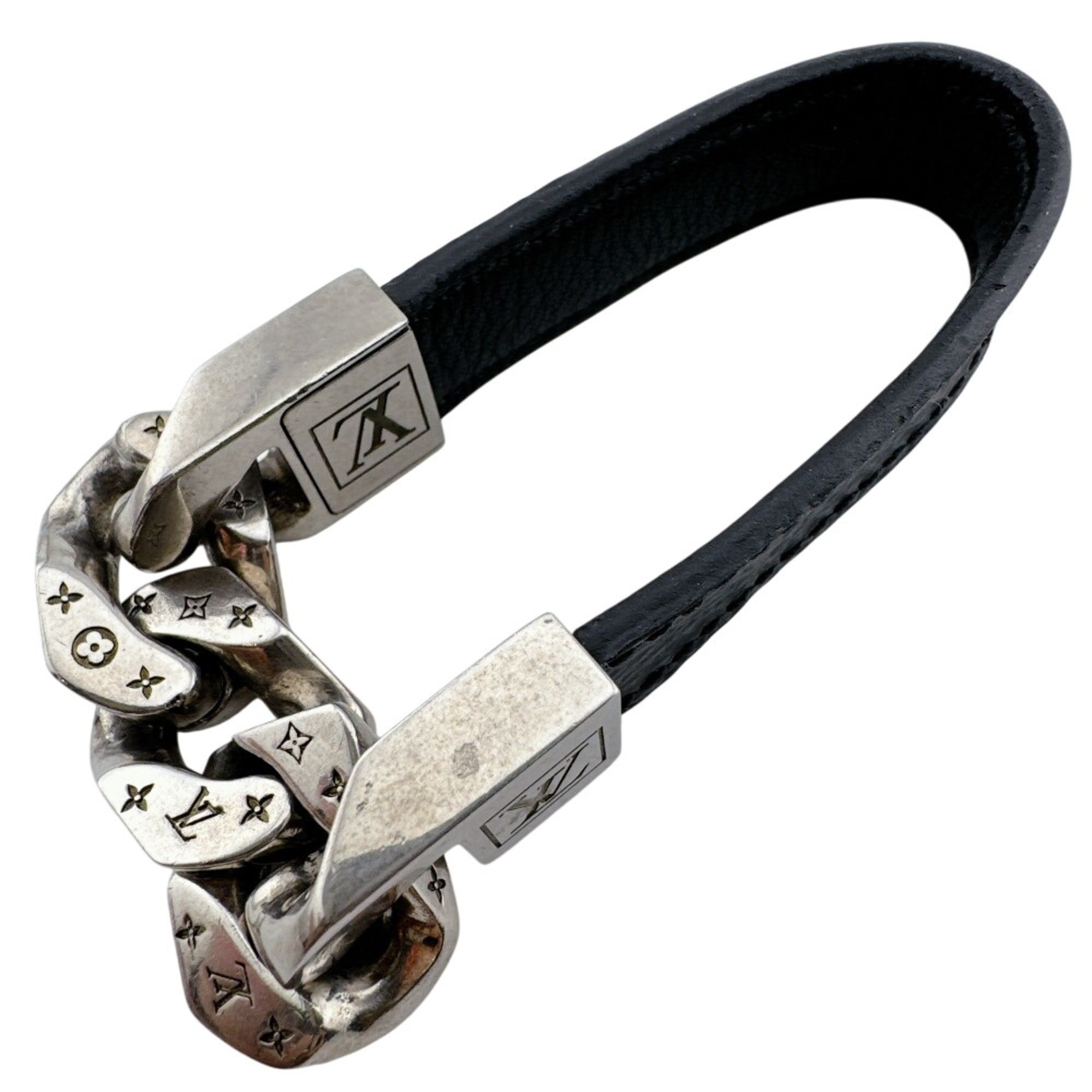 Louis Vuitton Louis Vuitton M6552 Bracelet Mono Chain Monogram Eclipse Black Size ONE SIZE - 1 Thumbnail