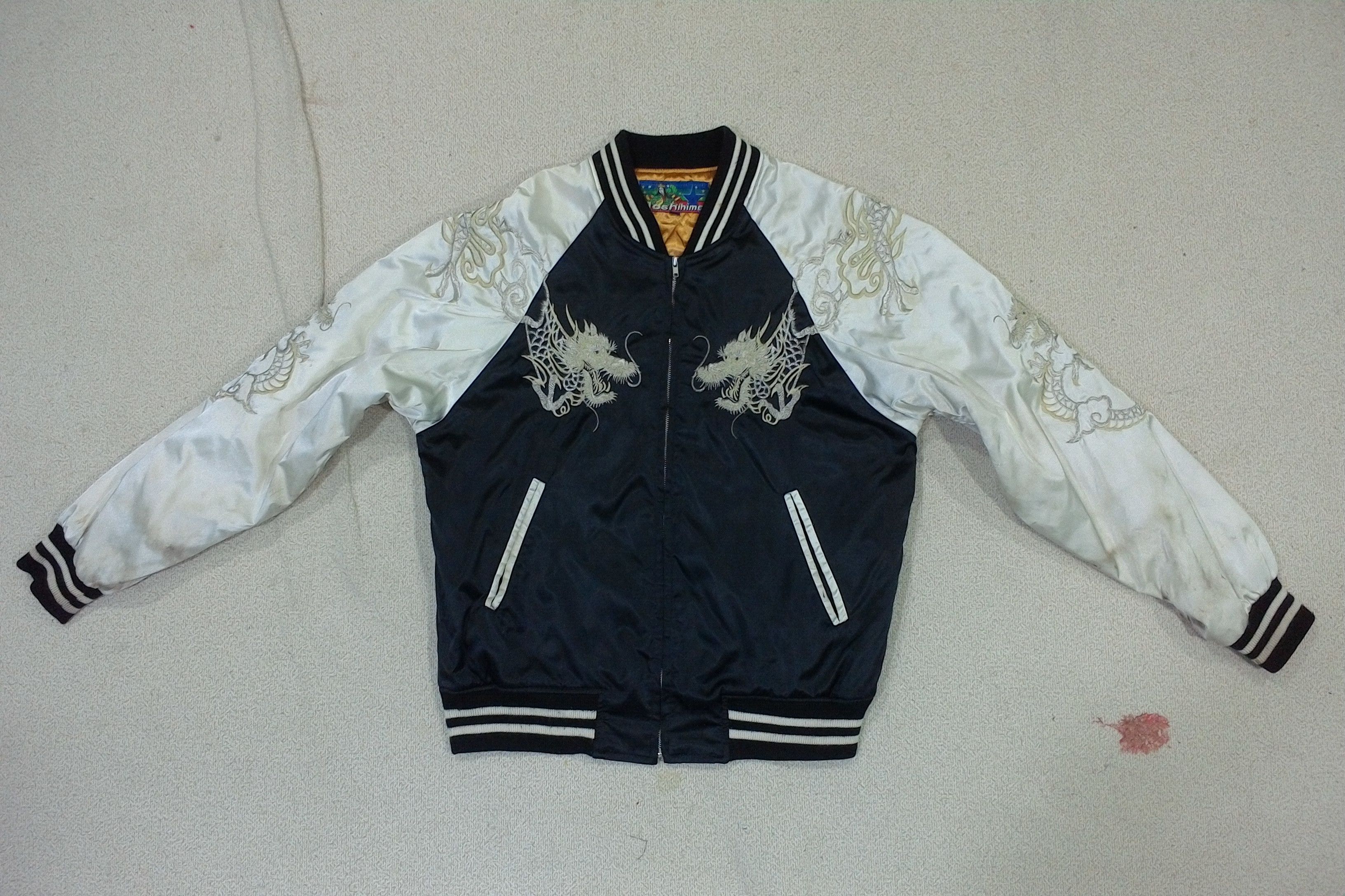 Japanese Brand Vintage Sukajan Dragon embroidery Size US L / EU 52-54 / 3 - 3 Thumbnail