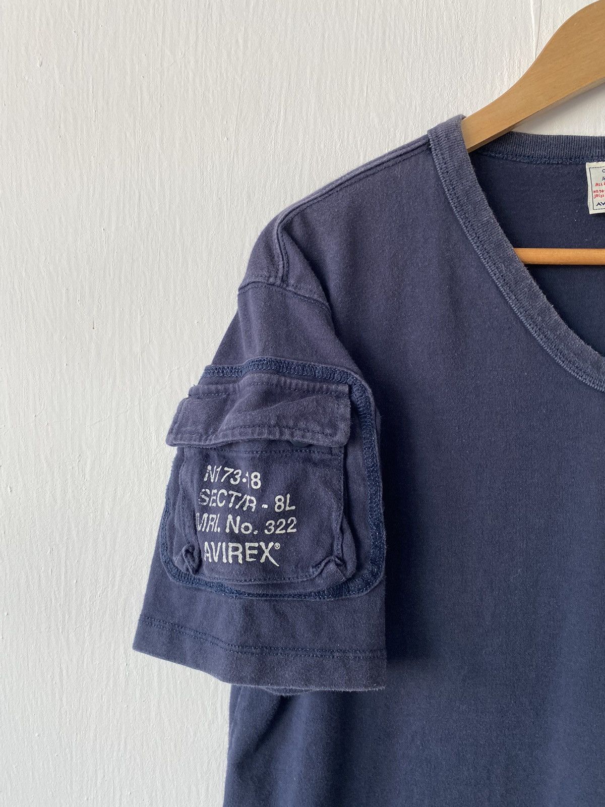 Avirex × Vintage Avirex Double Pocket T-shirt Size US XL / EU 56 / 4 - 4 Thumbnail
