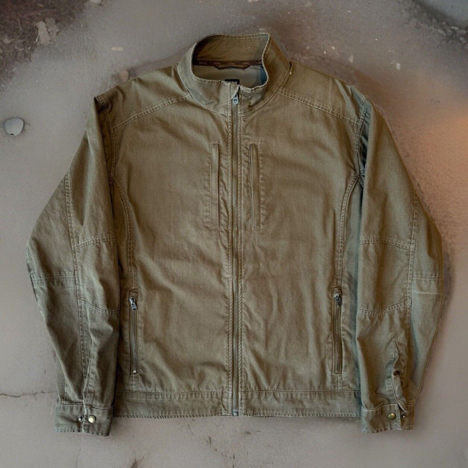Kuhl Kuhl Burr Jacket 2XL Brown Full Zip Heavy Canvas Outerwear Size US XXL / EU 58 / 5 - 1 Thumbnail