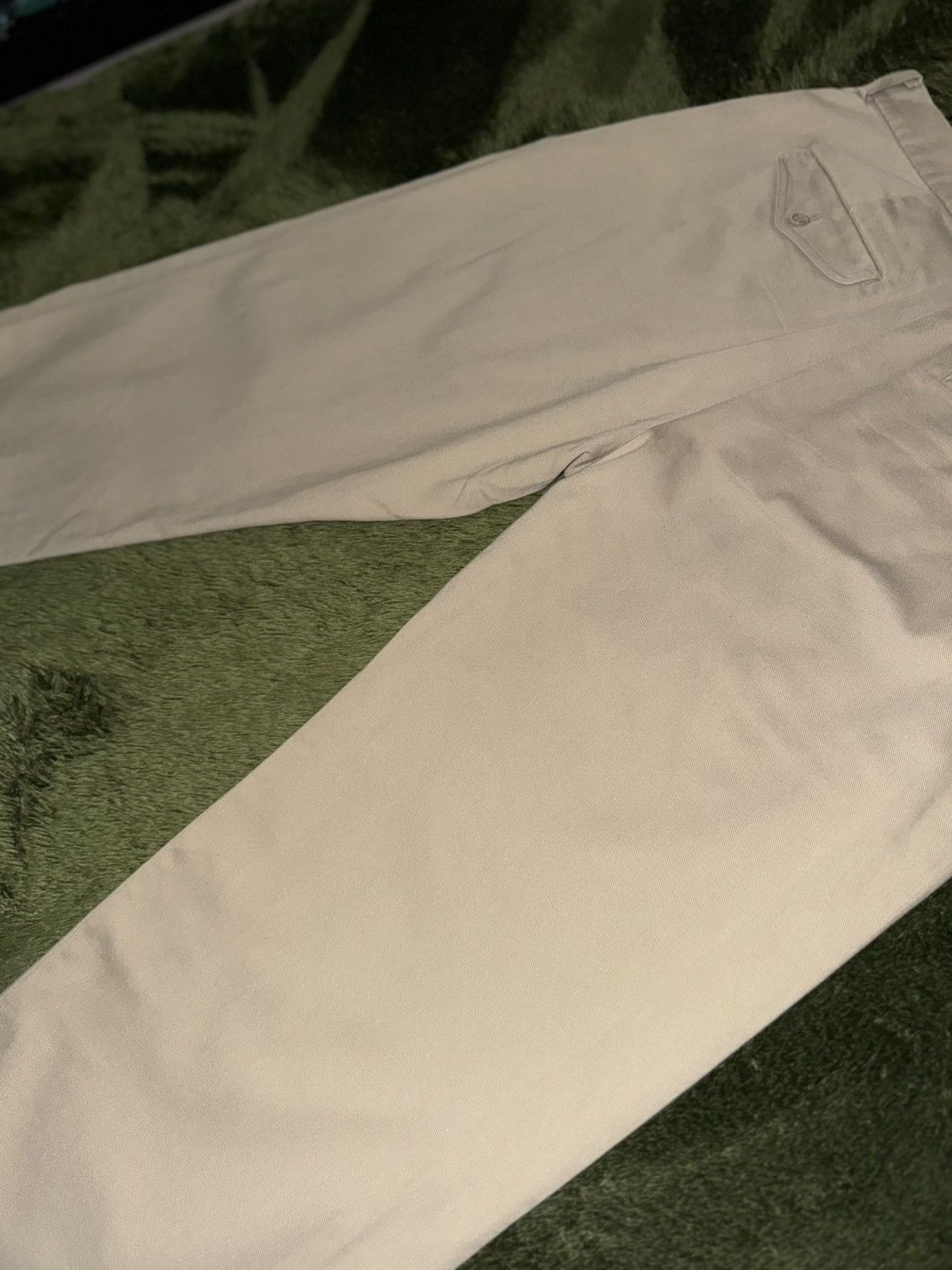 Montbell [90] mont bell japan two tucked washed cotton chino pants Size US 33 - 11 Thumbnail