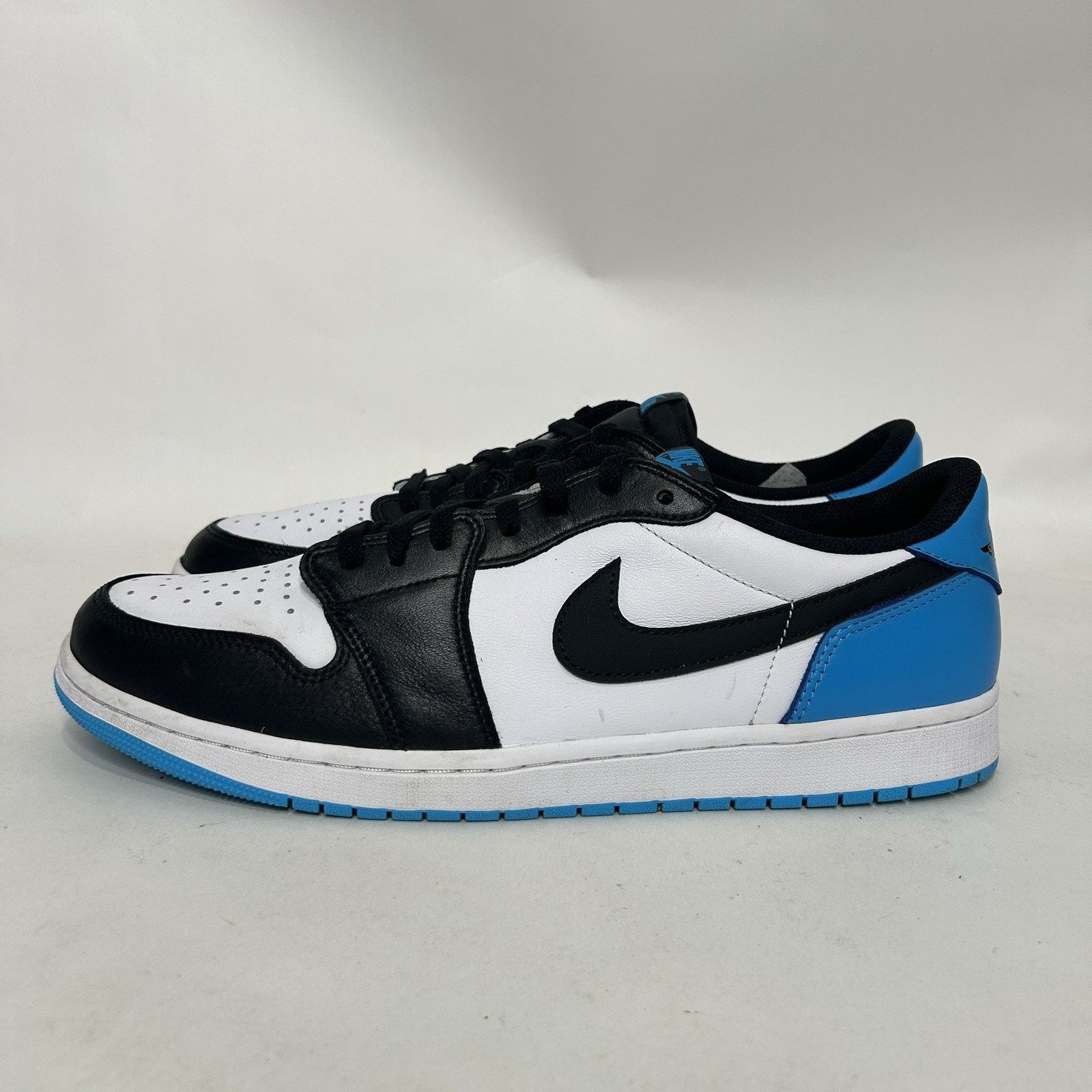 Jordan Brand Nike Air Jordan 1 Low Retro “UNC/Black Powder Blue White” Size US 15 / EU 48 - 6 Thumbnail