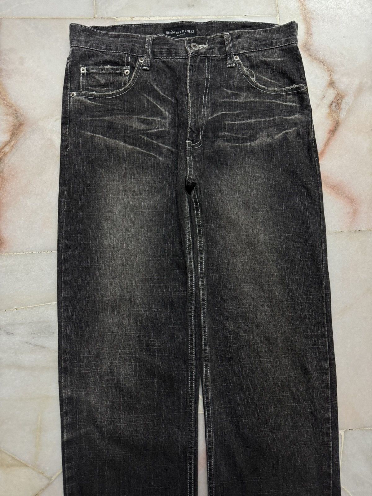 If Six Was Nine × Japanese Brand × Vintage Denim Des Free Beat Mudwash Faded Distress Jean Size US 30 / EU 46 - 1 Thumbnail
