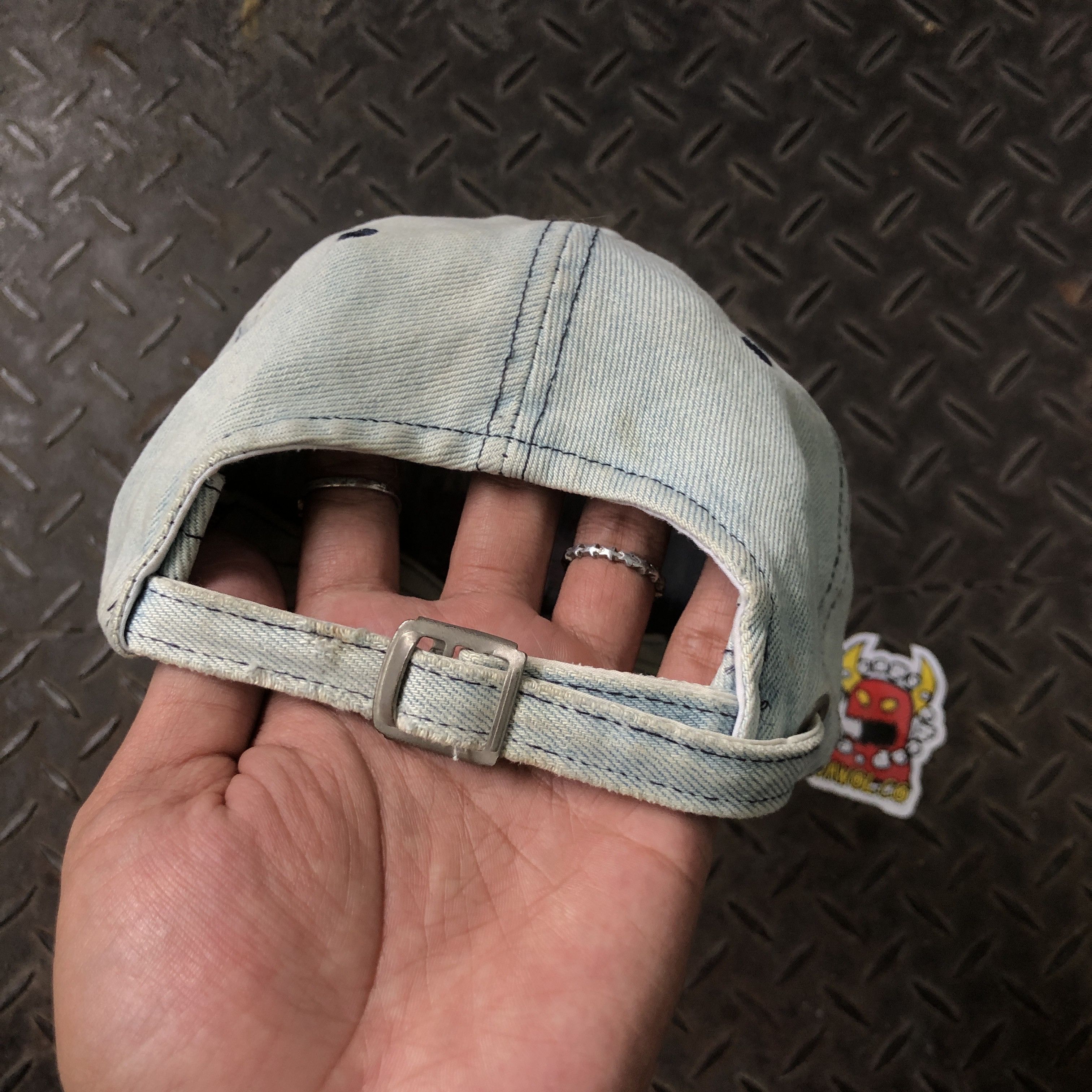 Polo Ralph Lauren Vintage Polo Sport Denim Ripped Distressed Hat Size ONE SIZE - 5 Thumbnail