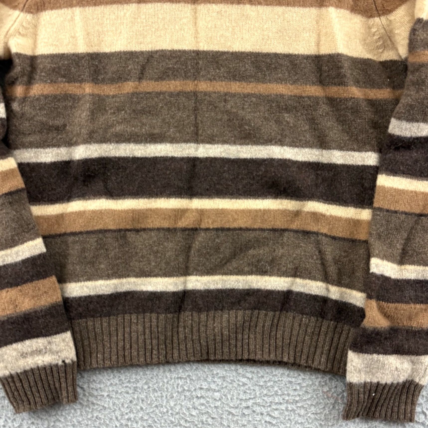 Brooks Brothers Brooks Brothers 346 Sweater Women’s Small Striped Lambswool Turtleneck Knit NWT Size S / US 4 / IT 40 - 2 Thumbnail