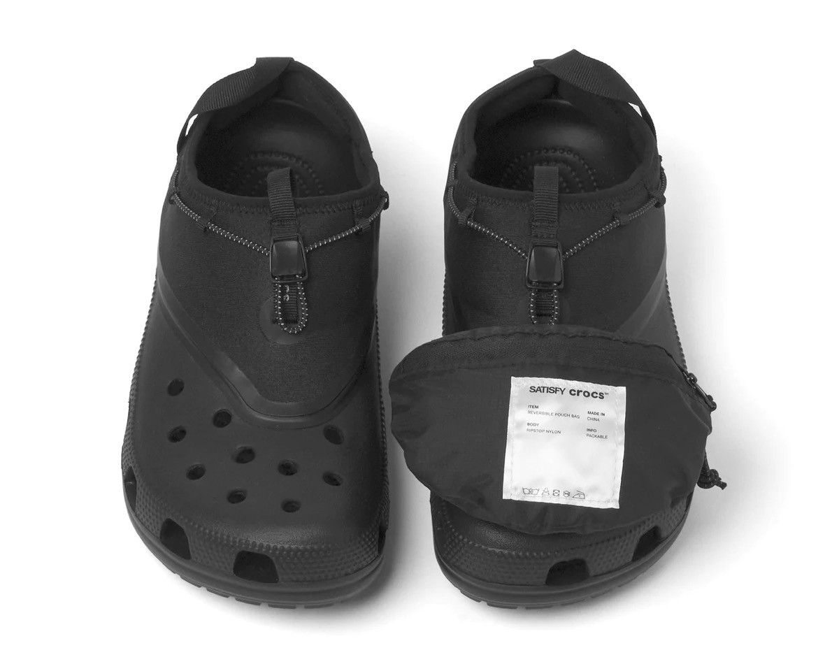 CROCS CROCS X SATISFY CLASSIC CLOG - BLACK Men’s Size 13 