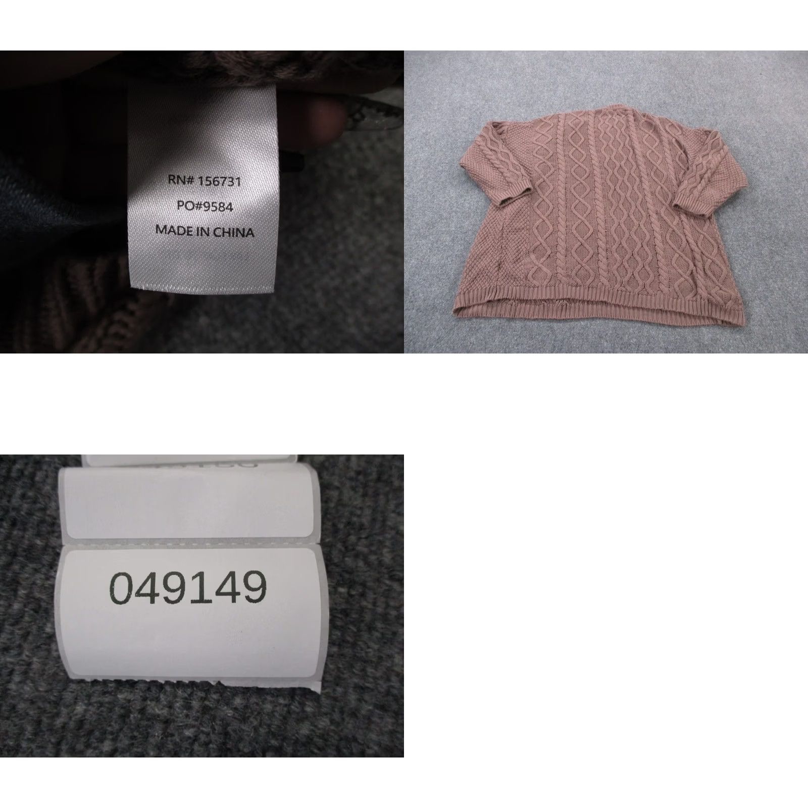 Vintage Neuflora Sweater Womens L Brown Oversized Relaxed Casual Cable Knit Fisherman Size L / US 10 / IT 46 - 8 Thumbnail