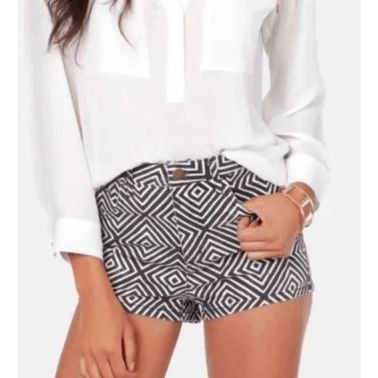 Billabong BillaBong Jeans Women's Size 11 Black White Geometric Patter Size 32" / US 10 / IT 46 - 6 Thumbnail