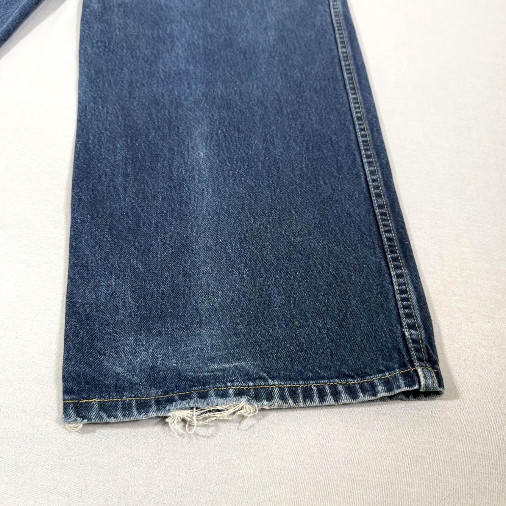 Denime VINTAGE Tommy Jeans Jeans Men 36x32 Blue Carpenter Baggy 90s Wide-Leg Distressed Denim Size US 36 / EU 52 - 6 Thumbnail