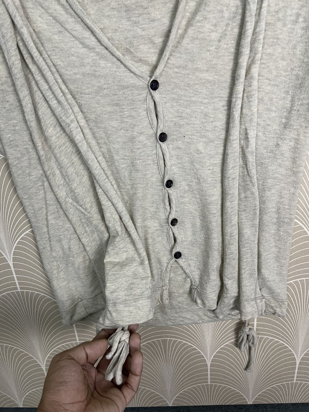 Yohji Yamamoto SS2021 YOHJI YAMAMOTO COTTON BUTTON CARDIGAN SLEEVELESS Size M / US 6-8 / IT 42-44 - 10 Thumbnail