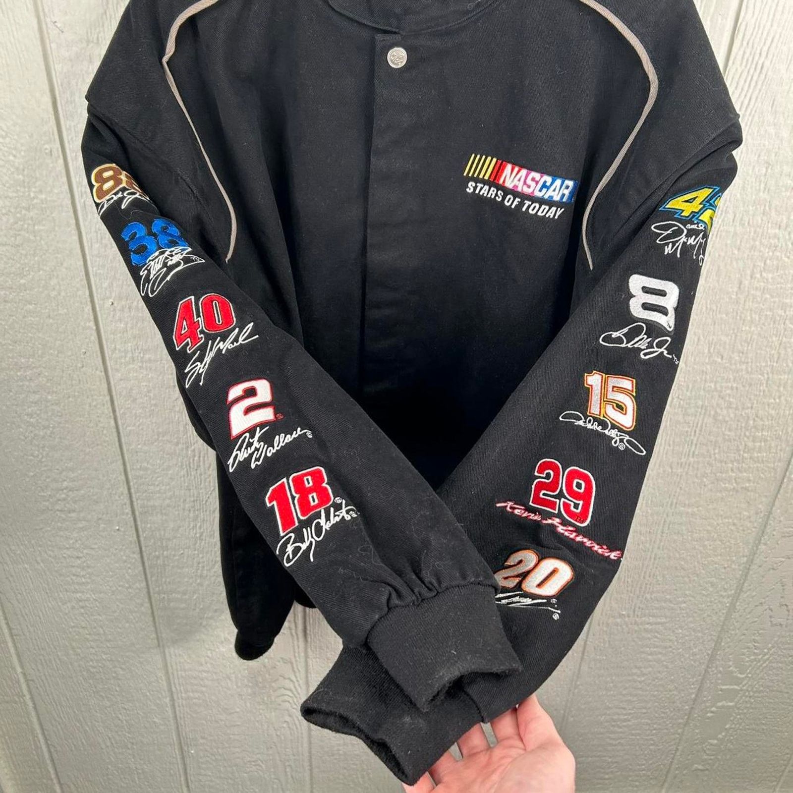 Chase Authentics Vintage 90’s Black NASCAR Numbered Racing Jacket Size XXL Size US XXL / EU 58 / 5 - 7 Thumbnail
