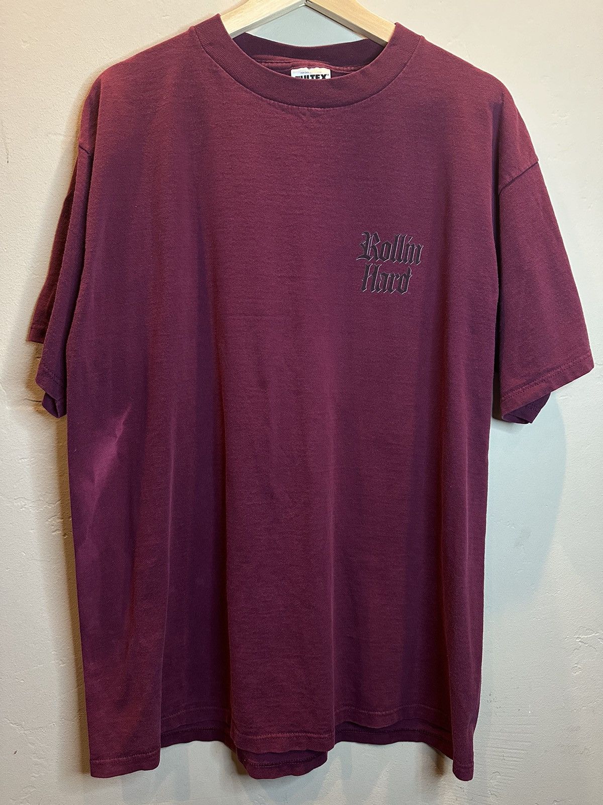 Tultex × Vintage RARE* Vintage 90s Rollin Hard Smooth Operator Lowrider Shirt Size US XL / EU 56 / 4 - 2 Thumbnail