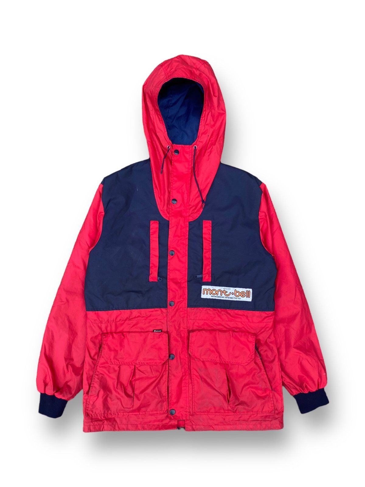 image of Vintage 90's Montbell 3M Thinsulate Multicolour Jacket. C3 in Red, Men's (Size Small)