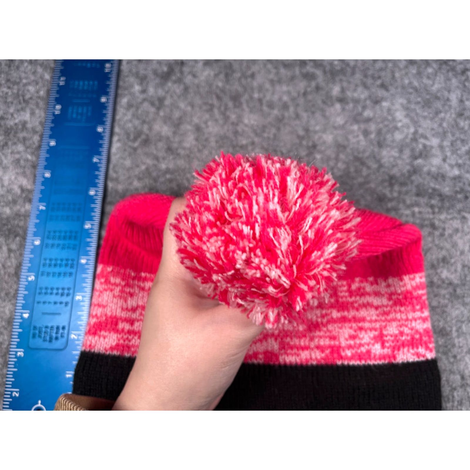 Pinko isotoner Beanie Toque Womens One Size Pink Knit Acrylic Polyester Lined Hat/Cap Winter Ski Womens OS Pink Beanie Size ONE SIZE - 3 Thumbnail