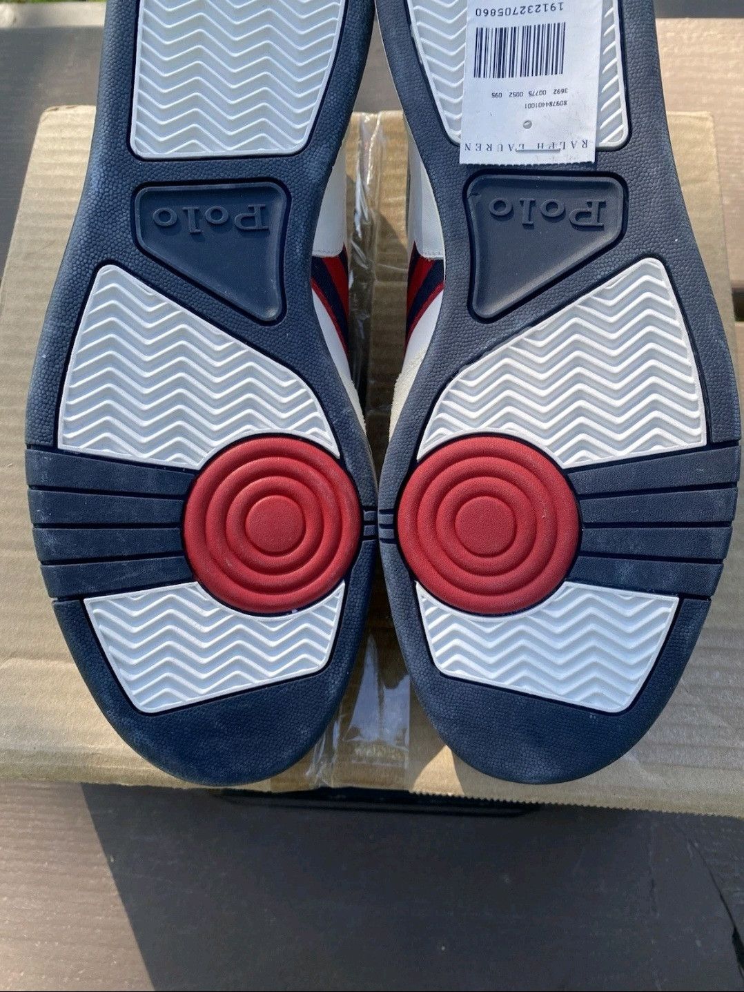 Ralph Lauren Ralph Lauren Polo Court Sneakers White Navy Red Retro 002 Size US 9 / EU 42 - 8 Thumbnail