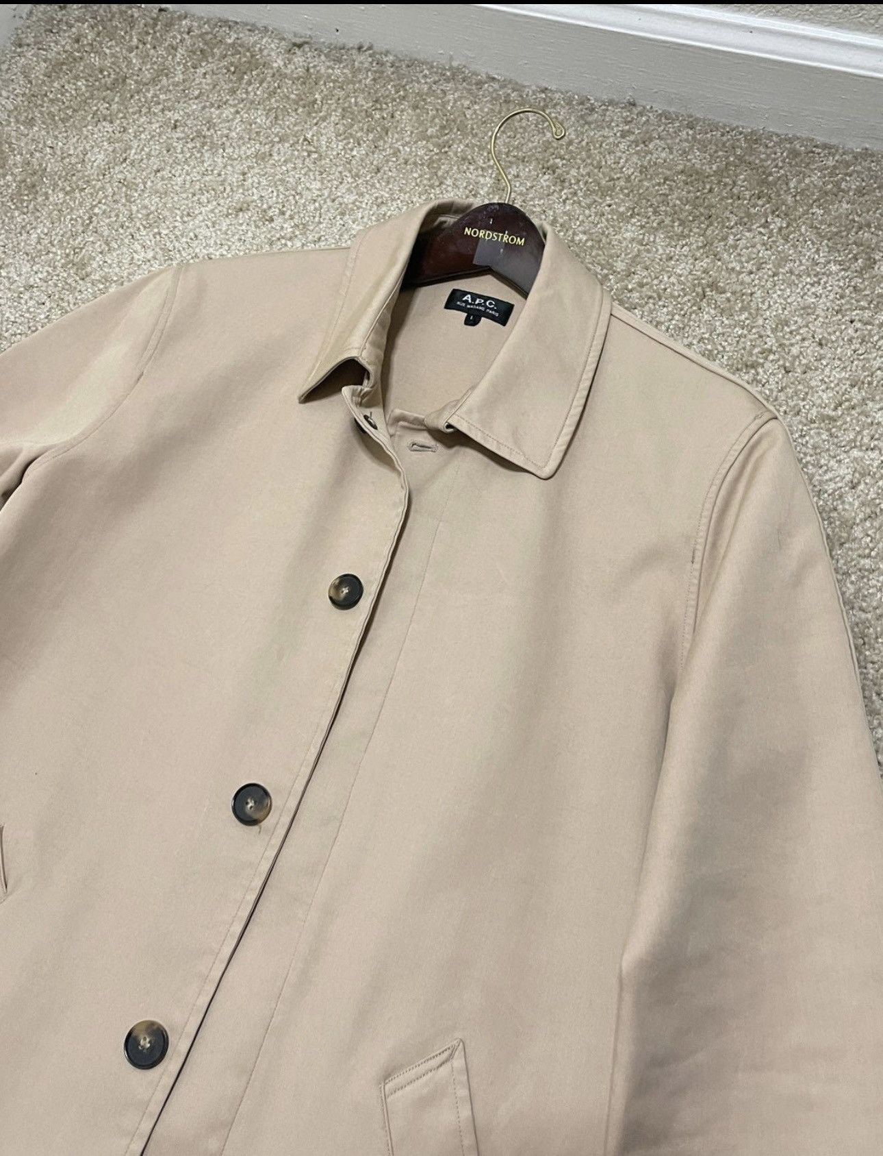 A.P.C. a.p.c mac coat beige Size US L / EU 52-54 / 3 - 3 Thumbnail