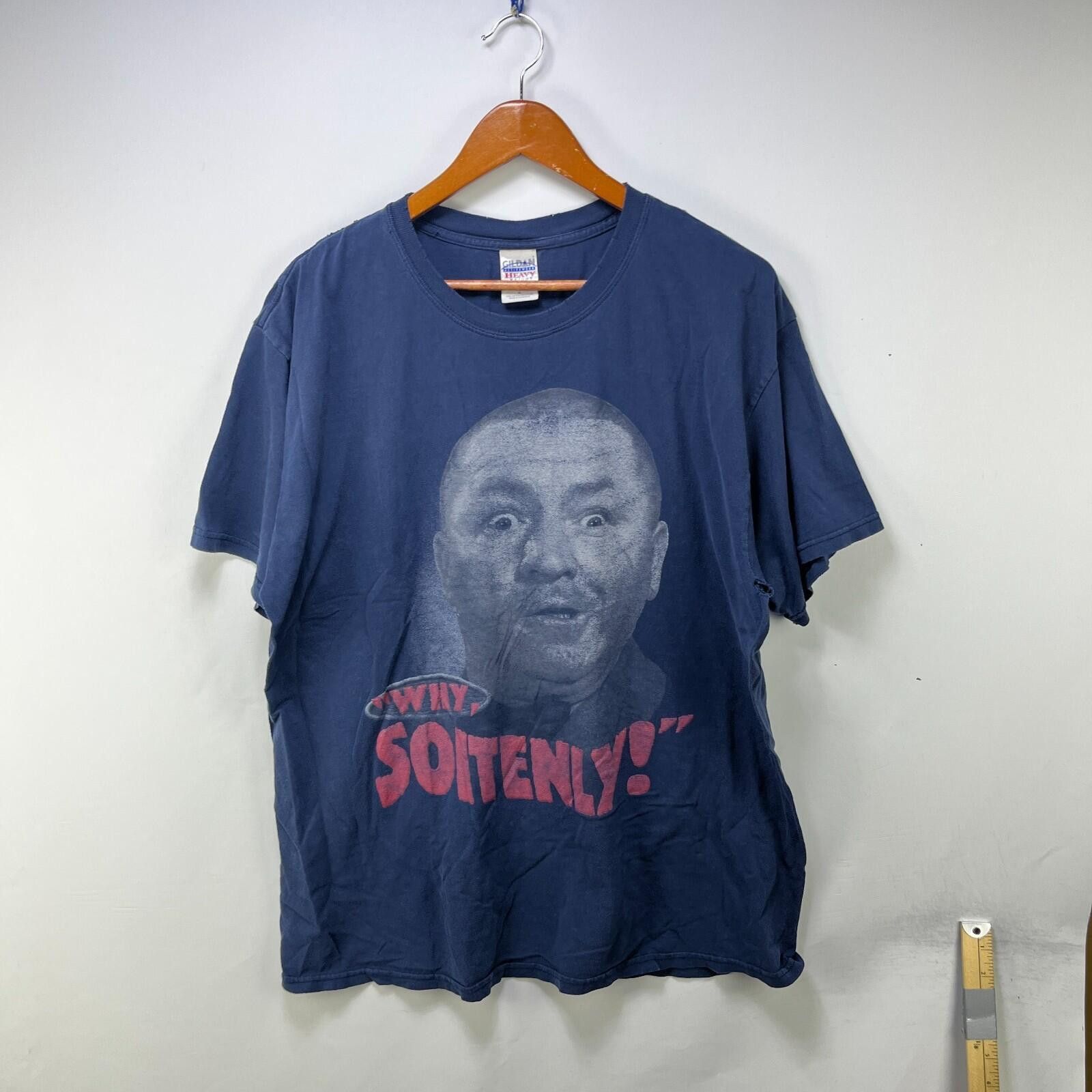 Vintage Vintage Curly Three Stooges T-Shirt Why Soitenly Medium Size US XL / EU 56 / 4 - 1 Thumbnail