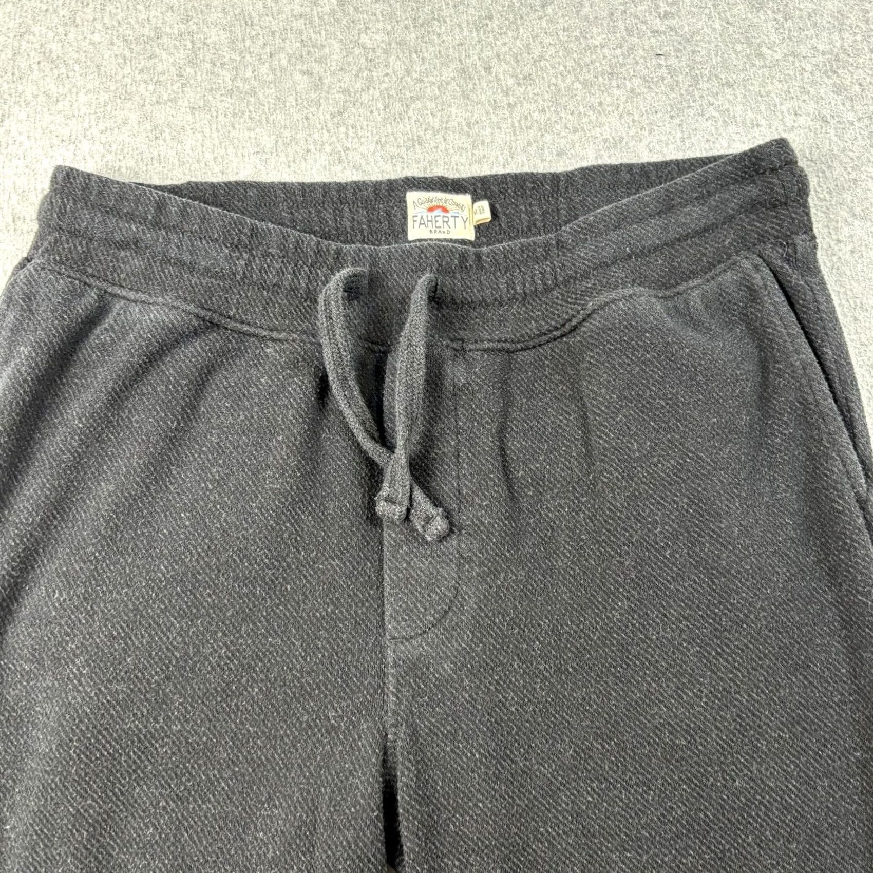 Faherty Faherty Jogger Pants Mens M Black Knit Pockets Loungewear Athleisure Comfy Size US 31 - 5 Thumbnail