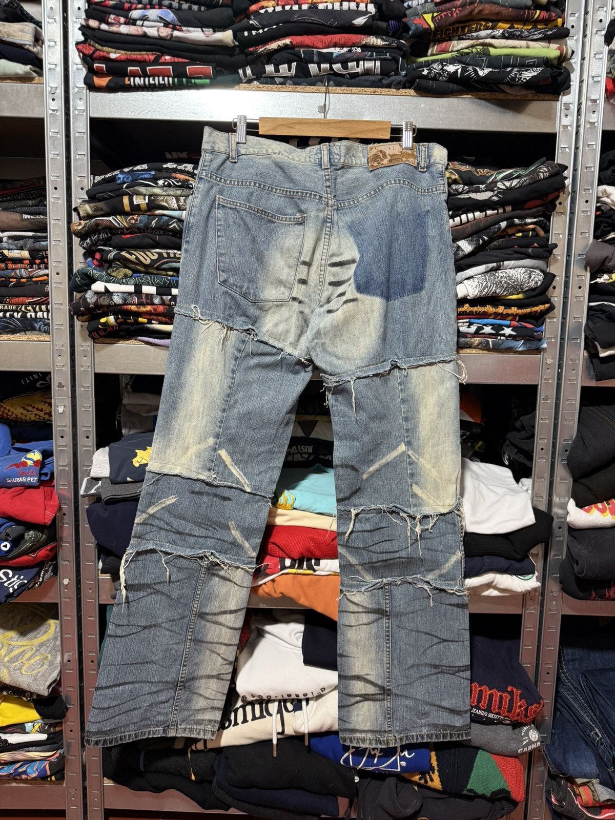 Japanese Brand CYBER PUNK Y2K VSCT JEANS DENIM NAVY AVANT GARD JEANS HYPE Size US 36 / EU 52 - 2 Thumbnail