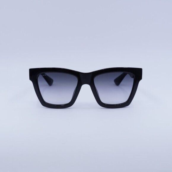 Gucci GG1714S 001 Sunglasses Black Square Frame, Grey Gradient Lenses Gucci GG1714S 001 Sunglasses Black Square Frame, Grey  main image 4