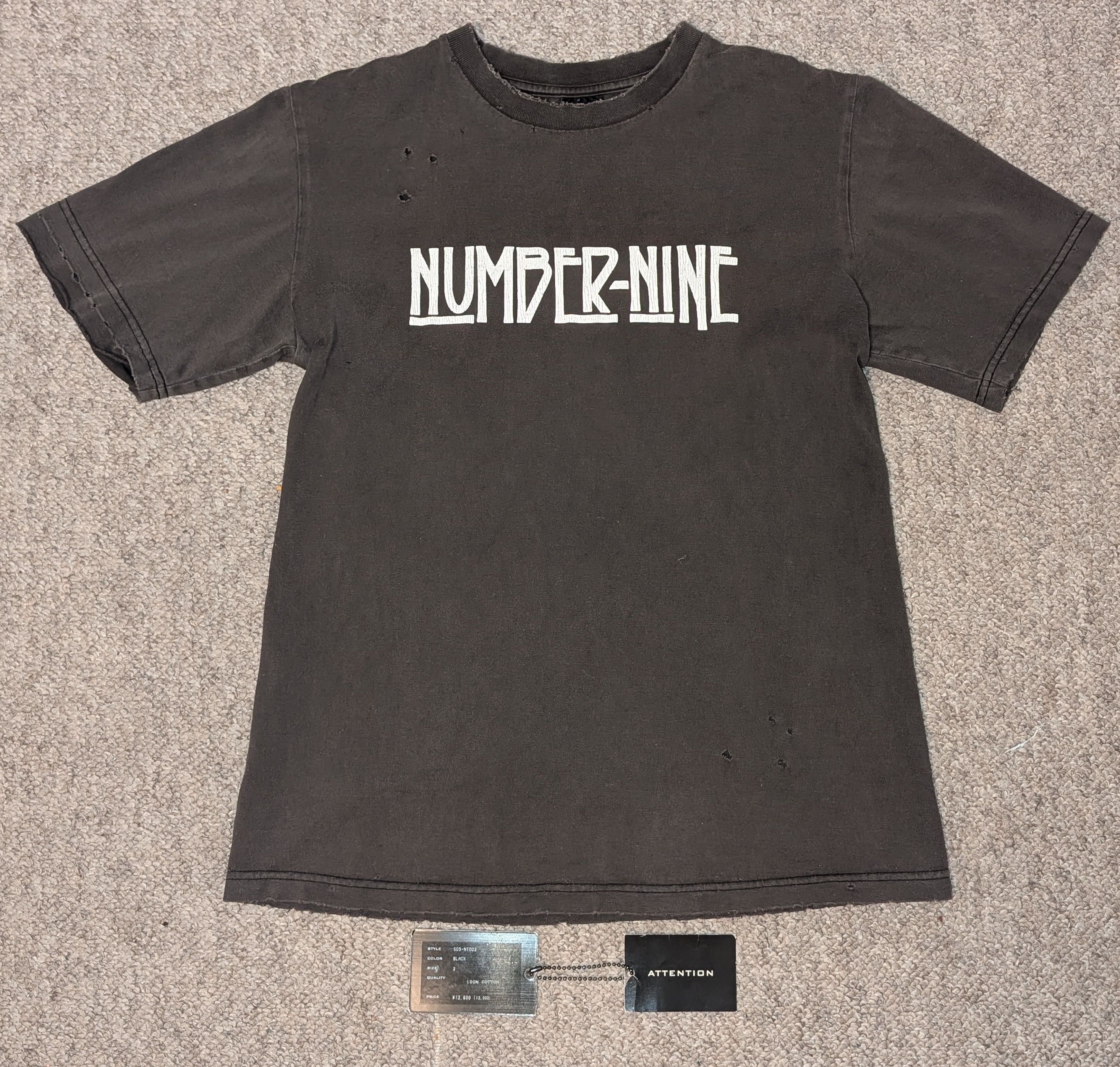 NUMBER NINE Led Zeppelin モチーフT archive NUMBER NINE Led Zeppelin モチーフT archive Rare Number nine T