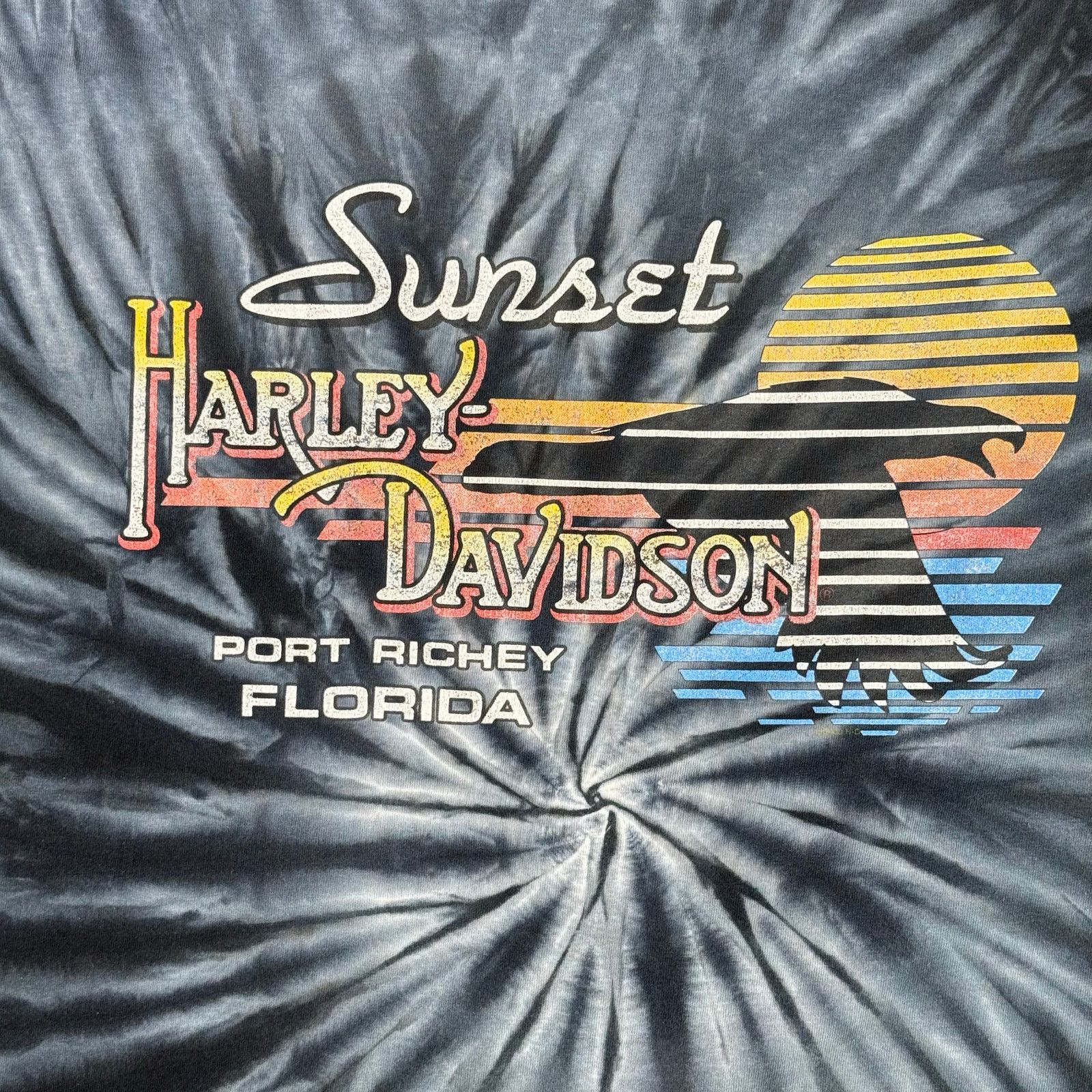 Harley Davidson Harley Davidson Tie Dye T Shirt Port Richey Florida XXXL Size US XXL / EU 58 / 5 - 4 Thumbnail