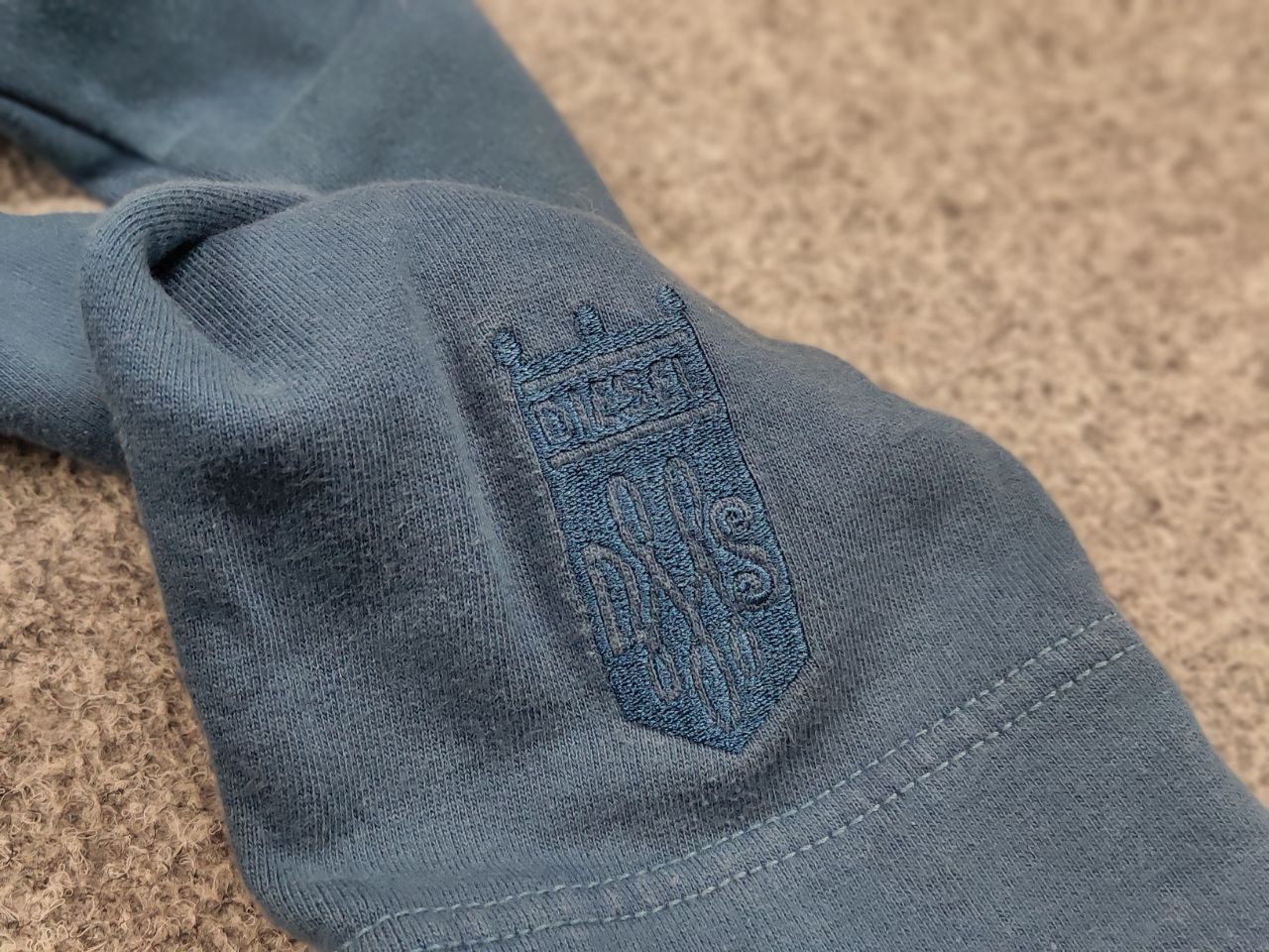 Diesel × Vintage Vintage Diesel Y2K style combination hoodie Long sleeve Size L / US 10 / IT 46 - 12 Thumbnail