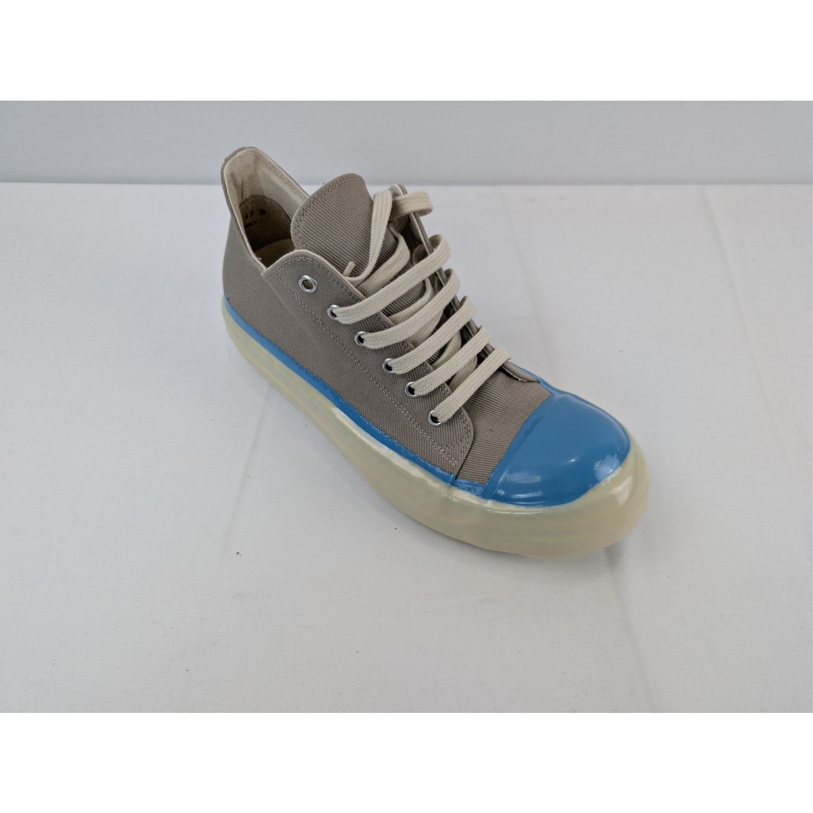 Rick Owens Drkshdw o1rshd1 Concordians low-top sneakers Dirty Pearl Light Blue Size US 8 / EU 41 - 3 Thumbnail