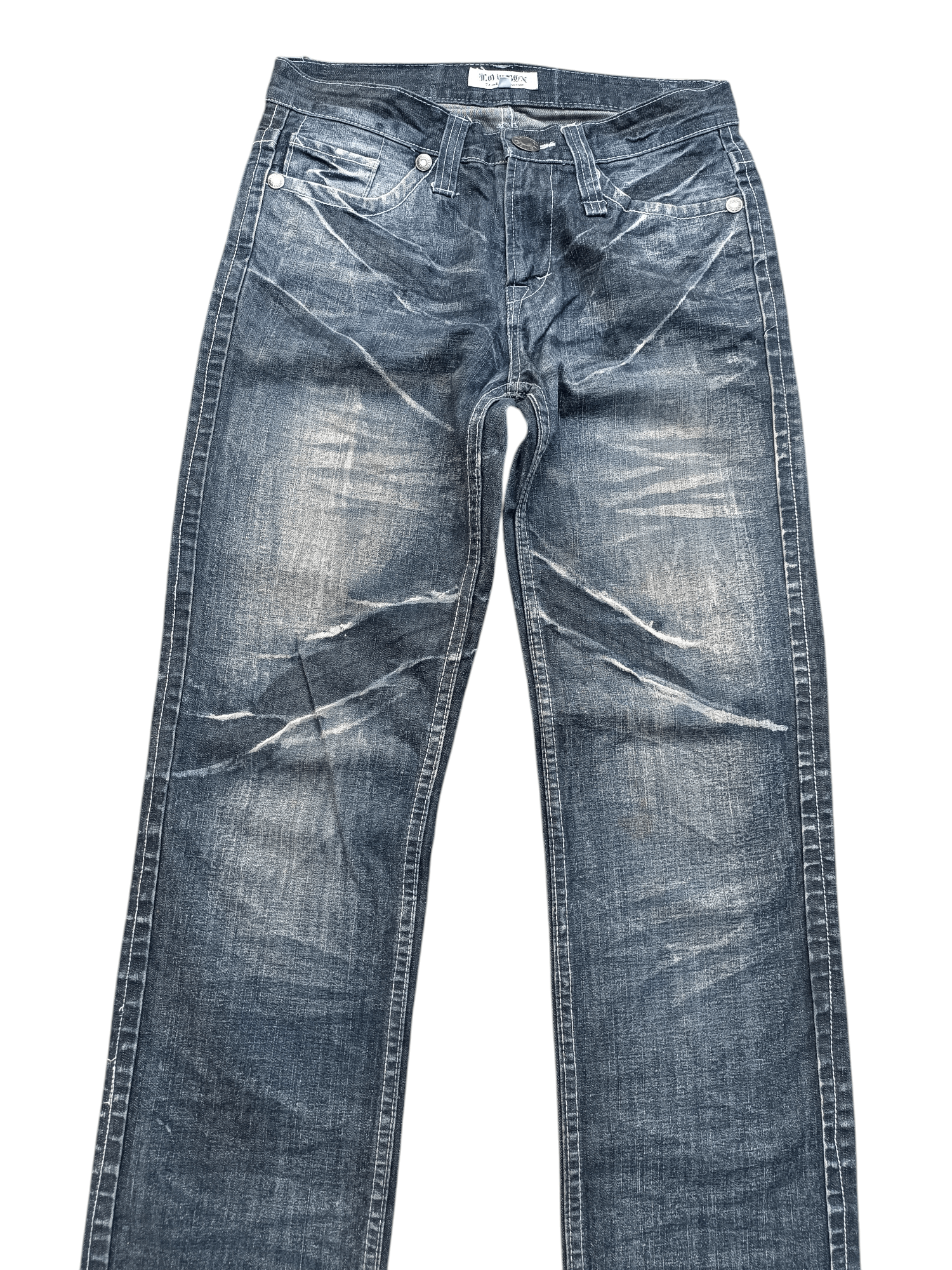 Japanese Brand RARE 🇯🇵 LOWBOX 🇯🇵 Seditionaries Acid Wash Whiskers Jeans Size US 30 / EU 46 - 2 Thumbnail