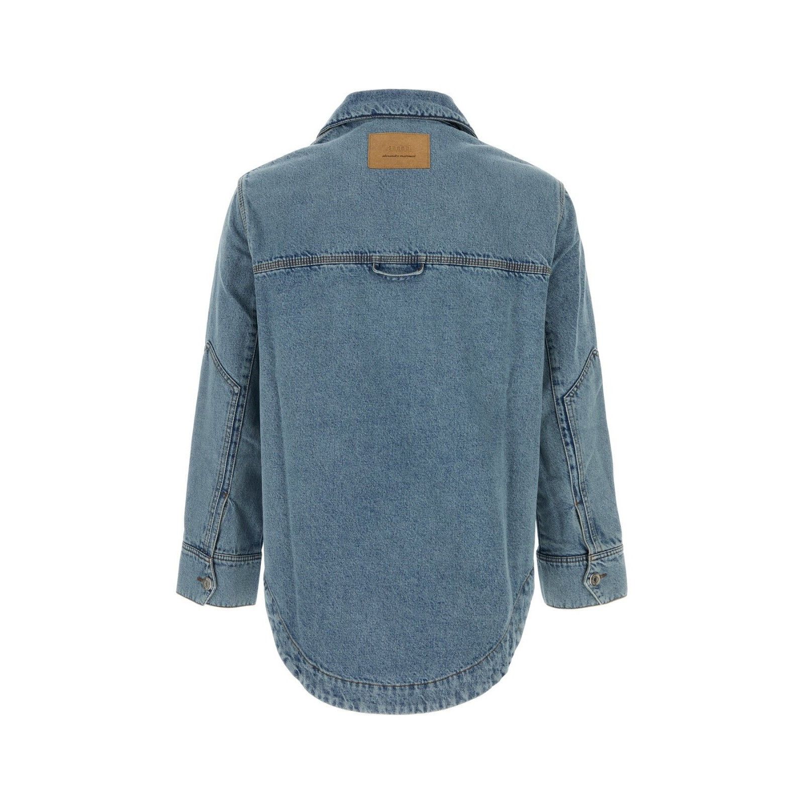 AMI AMI Blue Denim Shirt New & Authentic (Men's size:M;) Size US M / EU 48-50 / 2 - 2 Thumbnail