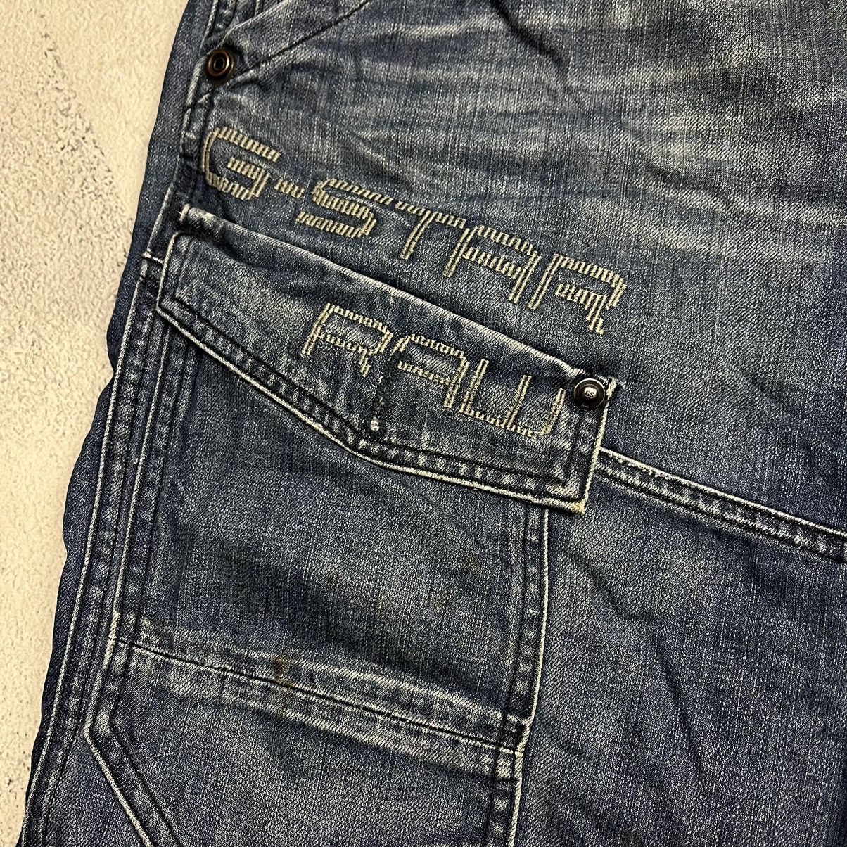G-Star Dirty G Star Raw Distressed faded MULTI POCKET BAGGY PANTS Size US 33 - 7 Thumbnail