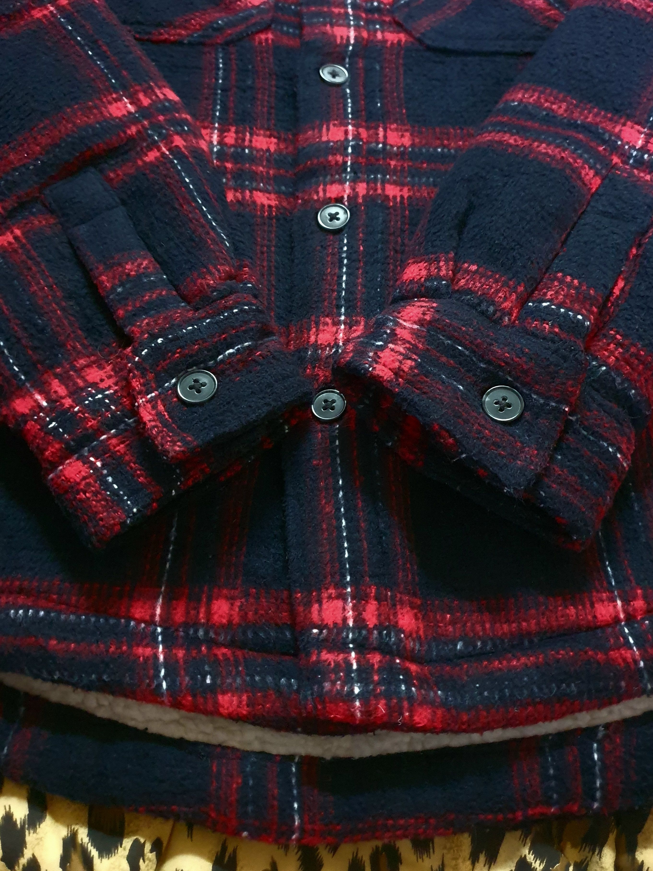 Designer × Zara Zara Fleece Plaid Overshirt Faux Shearling Size US S / EU 44-46 / 1 - 5 Thumbnail