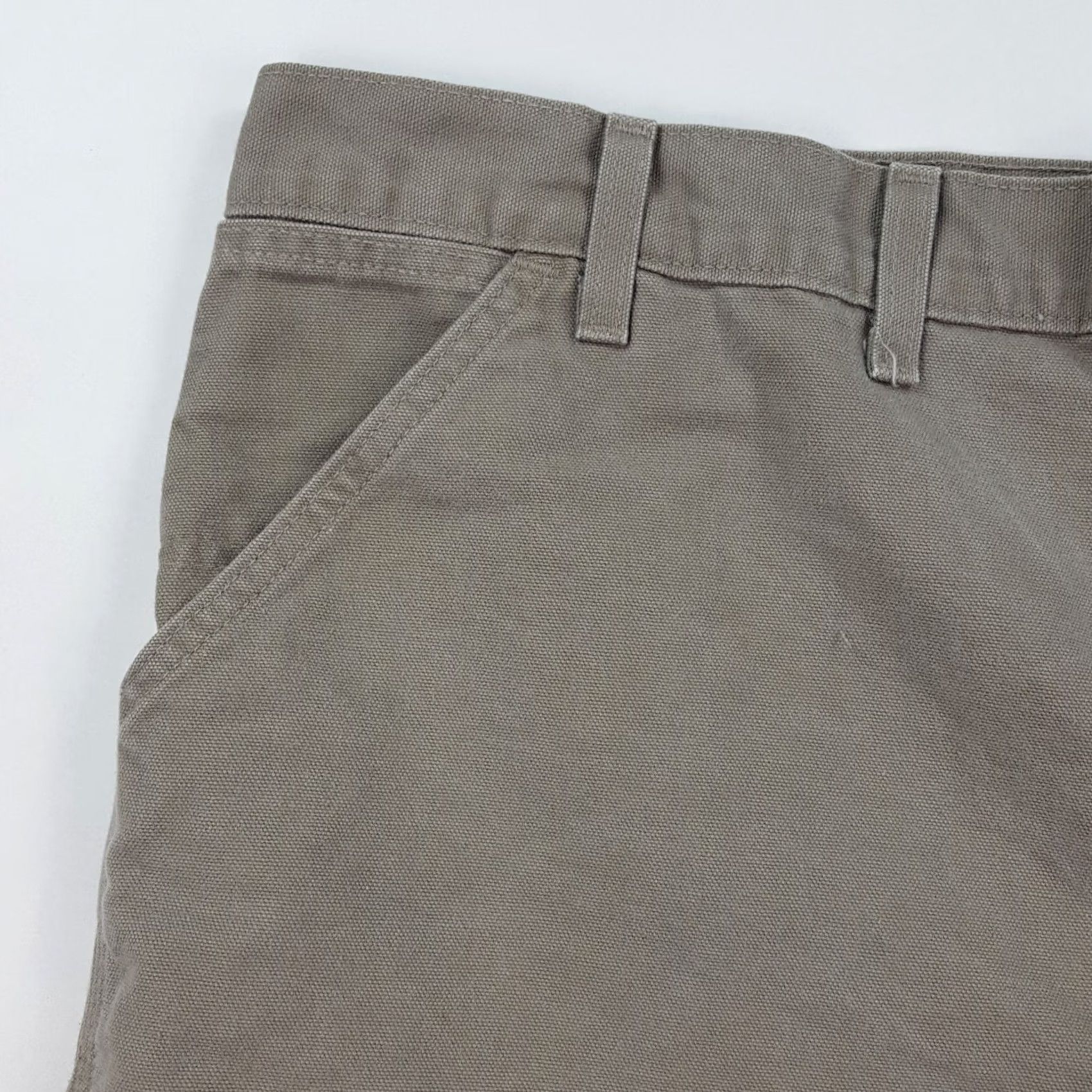 Carhartt VINTAGE Carhartt Khaki Beige Relaxed Size 42 Work Logo Chino Shorts 90s Mens Size US 42 / EU 58 - 3 Thumbnail