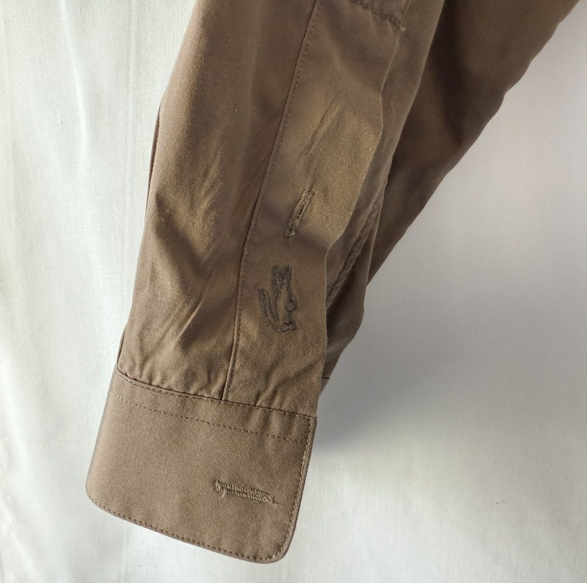 Lacoste Lacoste Live Shirt Brown Size 40L - 13 Thumbnail