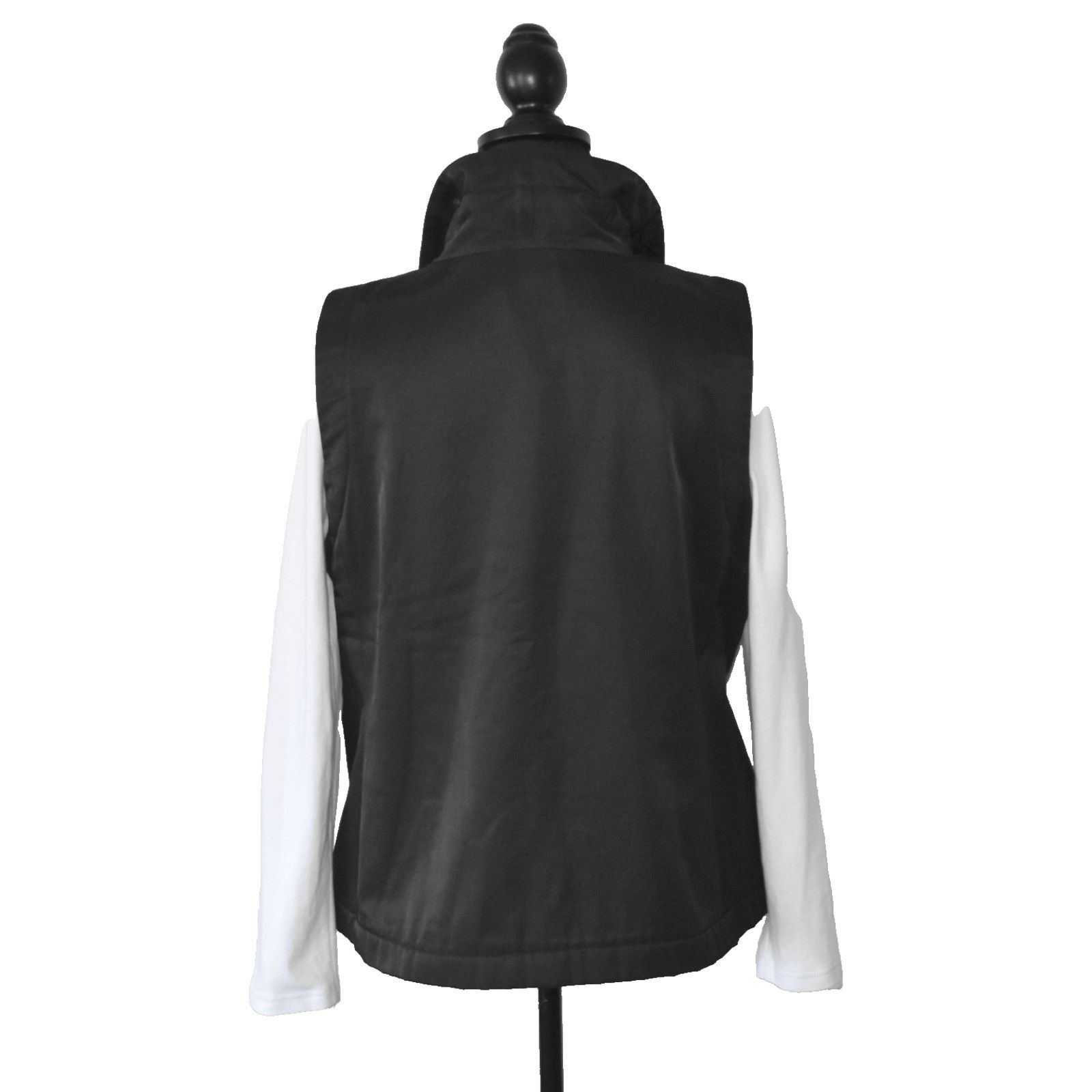 Eileen Fisher EILEEN FISHER Black Hidden Zipper Closure Jacket Vest Sz M Size M / US 6-8 / IT 42-44 - 4 Thumbnail