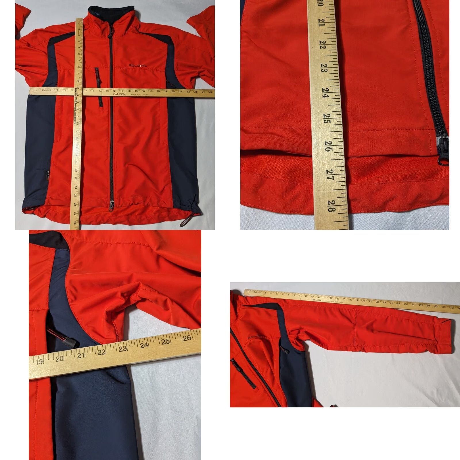 Polo Ralph Lauren VTG POLO RALPH LAUREN Men Large Orange Full Zip Long Sleeve Windbreaker Jacket Size US L / EU 52-54 / 3 - 10 Thumbnail