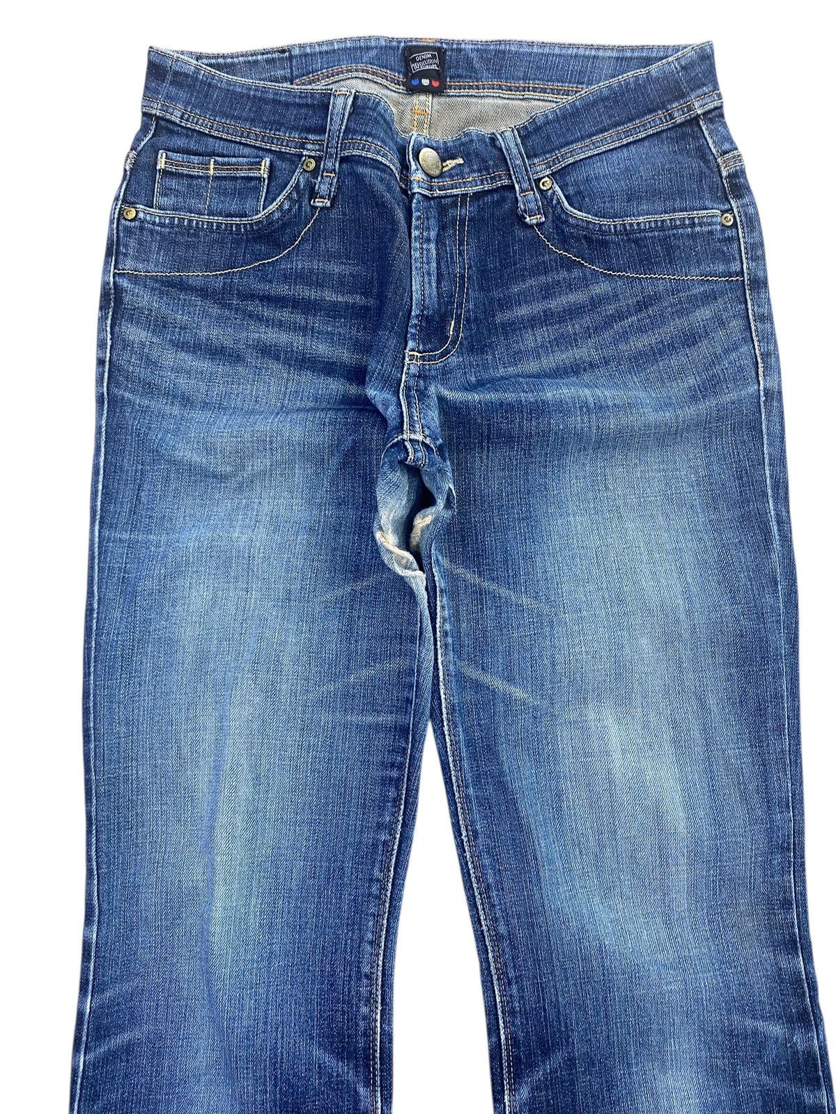 Japanese Brand Japanese Brand Whiskers Faded Wash Style Flare Jeans Size US 28 / EU 44 - 2 Thumbnail