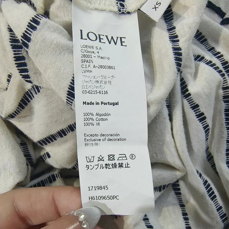 Loewe LOEWE Embroidered striped short sleeves Size XS / US 0-2 / IT 36-38 - 5 Thumbnail