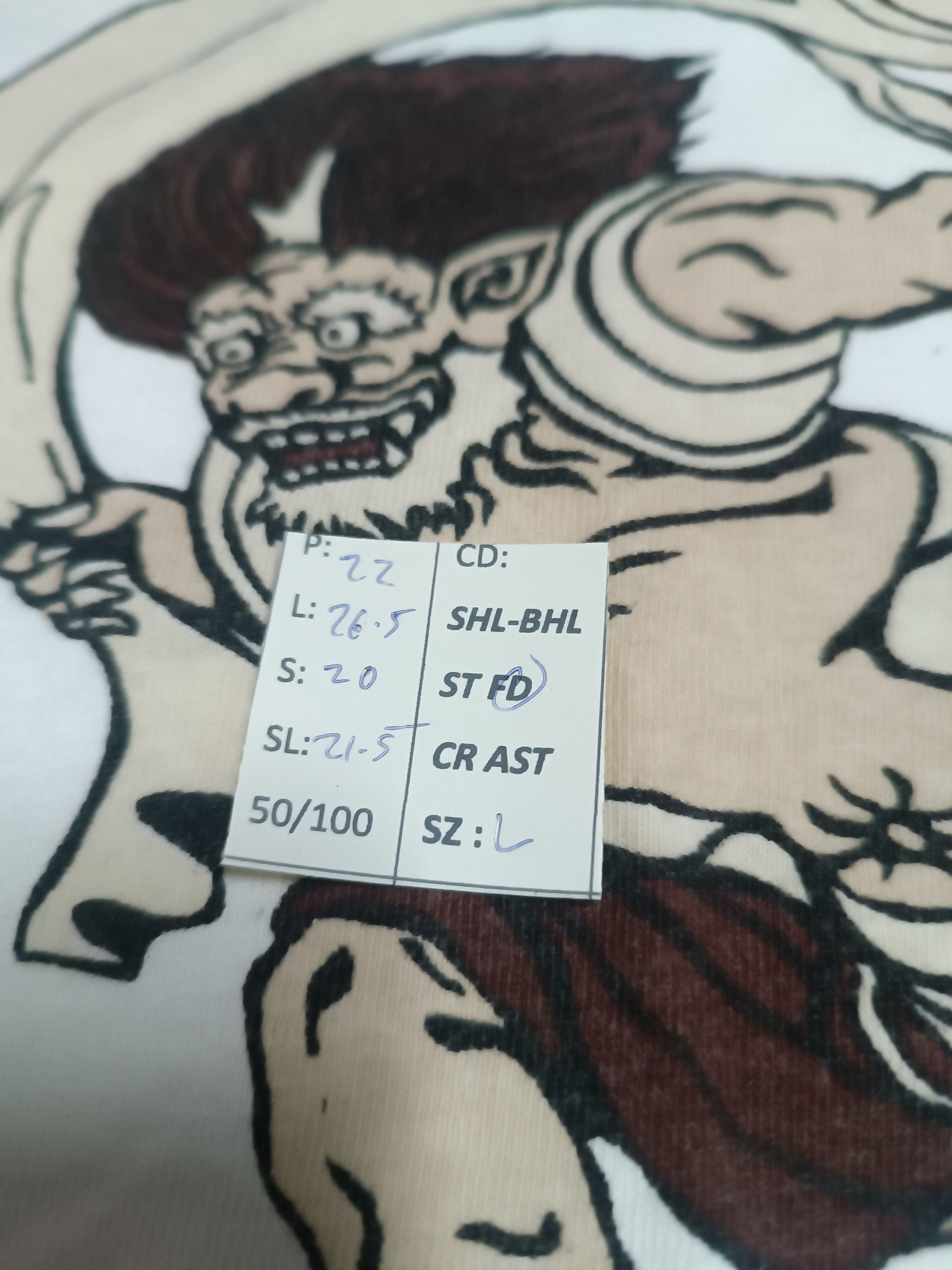 Japanese Brand VINTAGE FUJIN RAIJIN SUKAJAN MONSTER TALE JAPAN VERY RARE Size US L / EU 52-54 / 3 - 19 Thumbnail