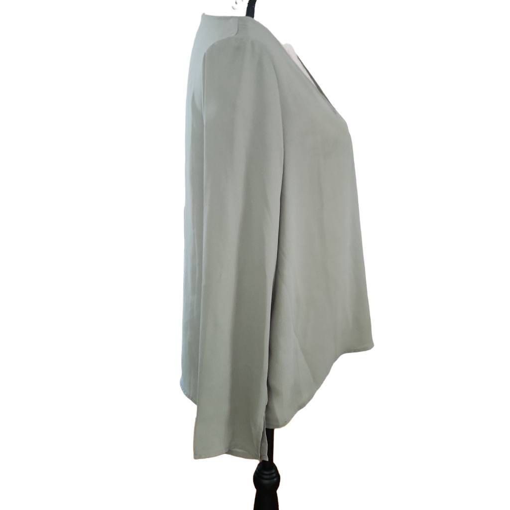 Forever 21 Forever 21 Women's Size Medium Sage Green Long Sleeve Pleat Size M / US 6-8 / IT 42-44 - 3 Thumbnail