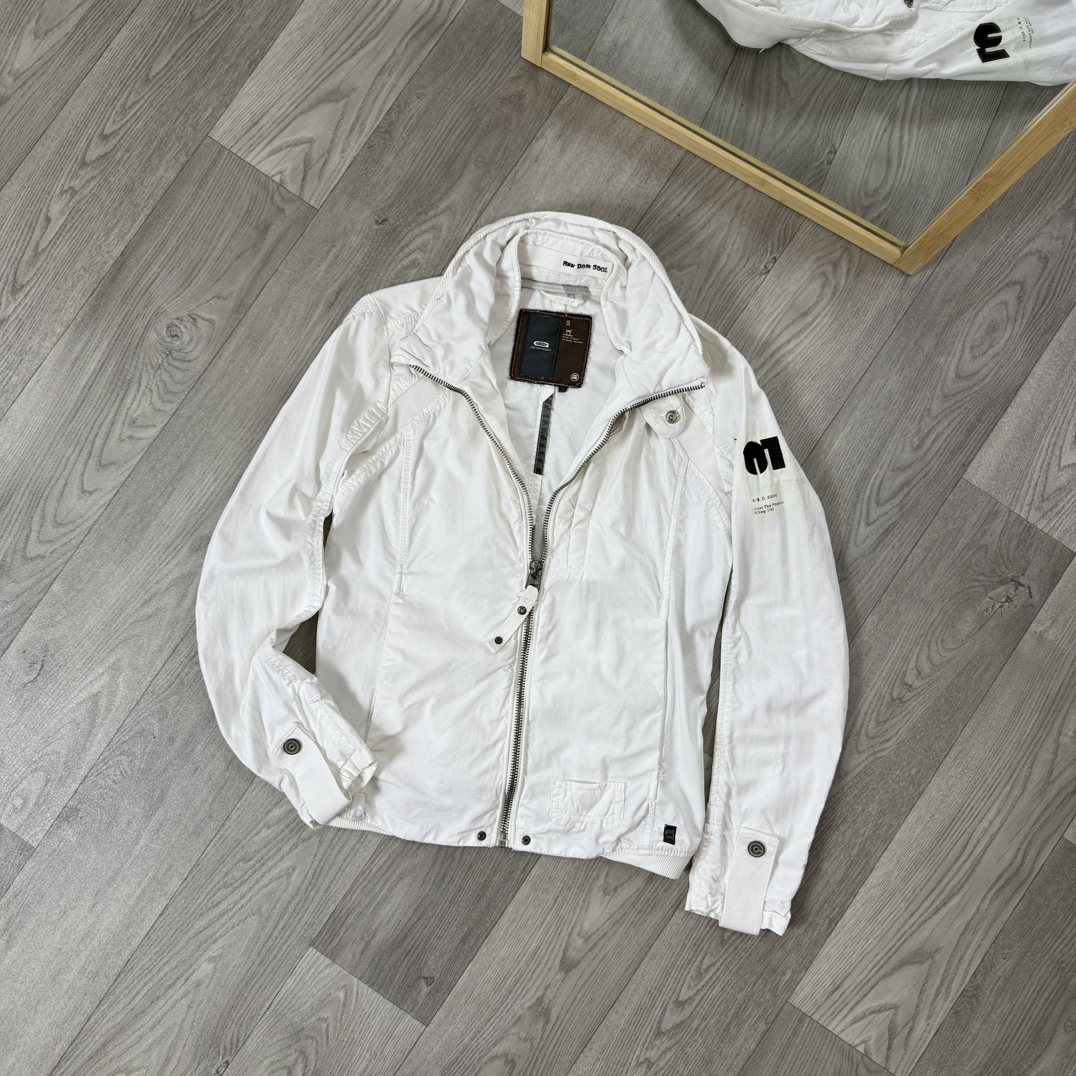 G-Star Vintage G-Star Raw 90s White Women's Y2K Light Jacket S Size S / US 4 / IT 40 - 3 Thumbnail