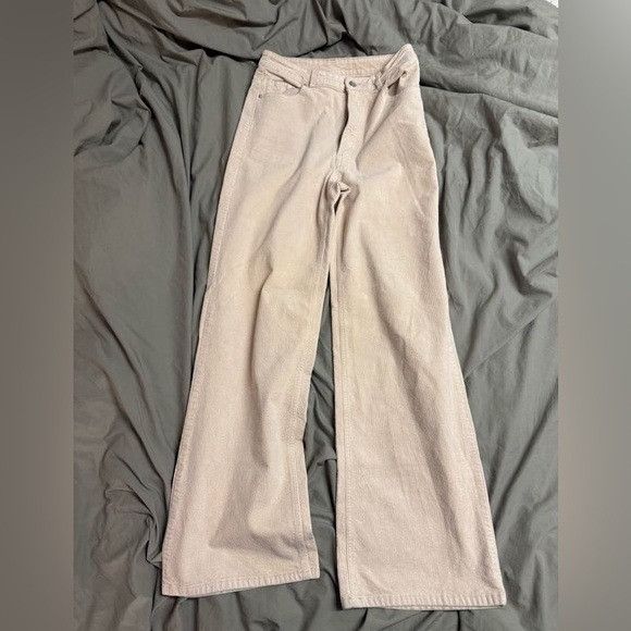 Divided Divided Cream Flare Corduroy Jeans Size 30" / US 8 / IT 44 - 1 Thumbnail