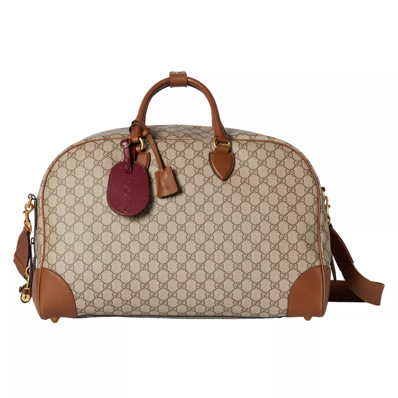 Gucci GUCCI GG Medium Beige/Brown Duffle Bag New Authentic Size ONE SIZE - 1 Thumbnail