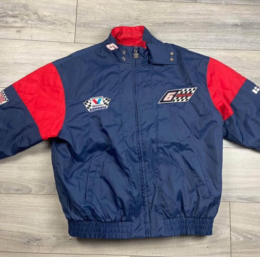 Nutmeg Vtg Nutmeg Mark Martin #6 Valvoline Racing Quilt Lined Size US XL / EU 56 / 4 - 1 Thumbnail