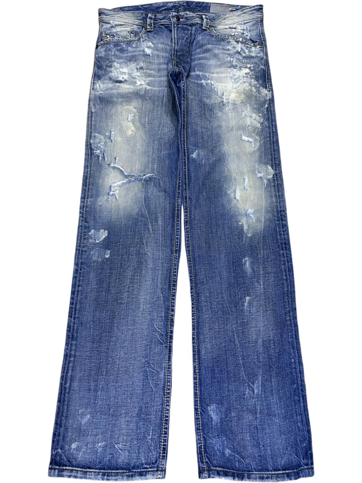 Diesel × Diesel Black Gold Vintage Italy Diesel Blue Eyecons 2013/2 Edition Jeans Size US 33 - 1 Thumbnail