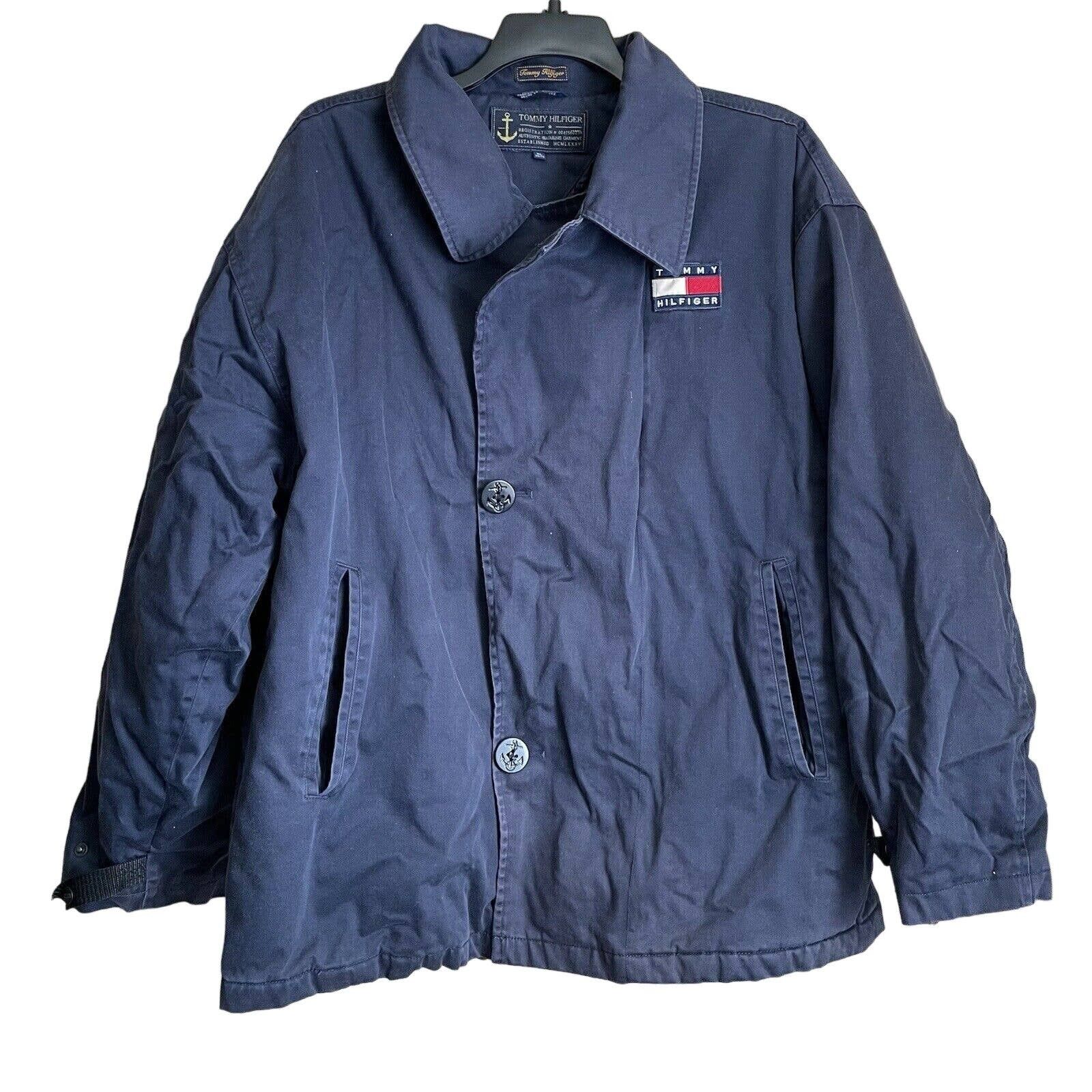 image of Tommy Hilfiger Vintage Authentic Seafaring Coat - Size XL in Blue, Men's