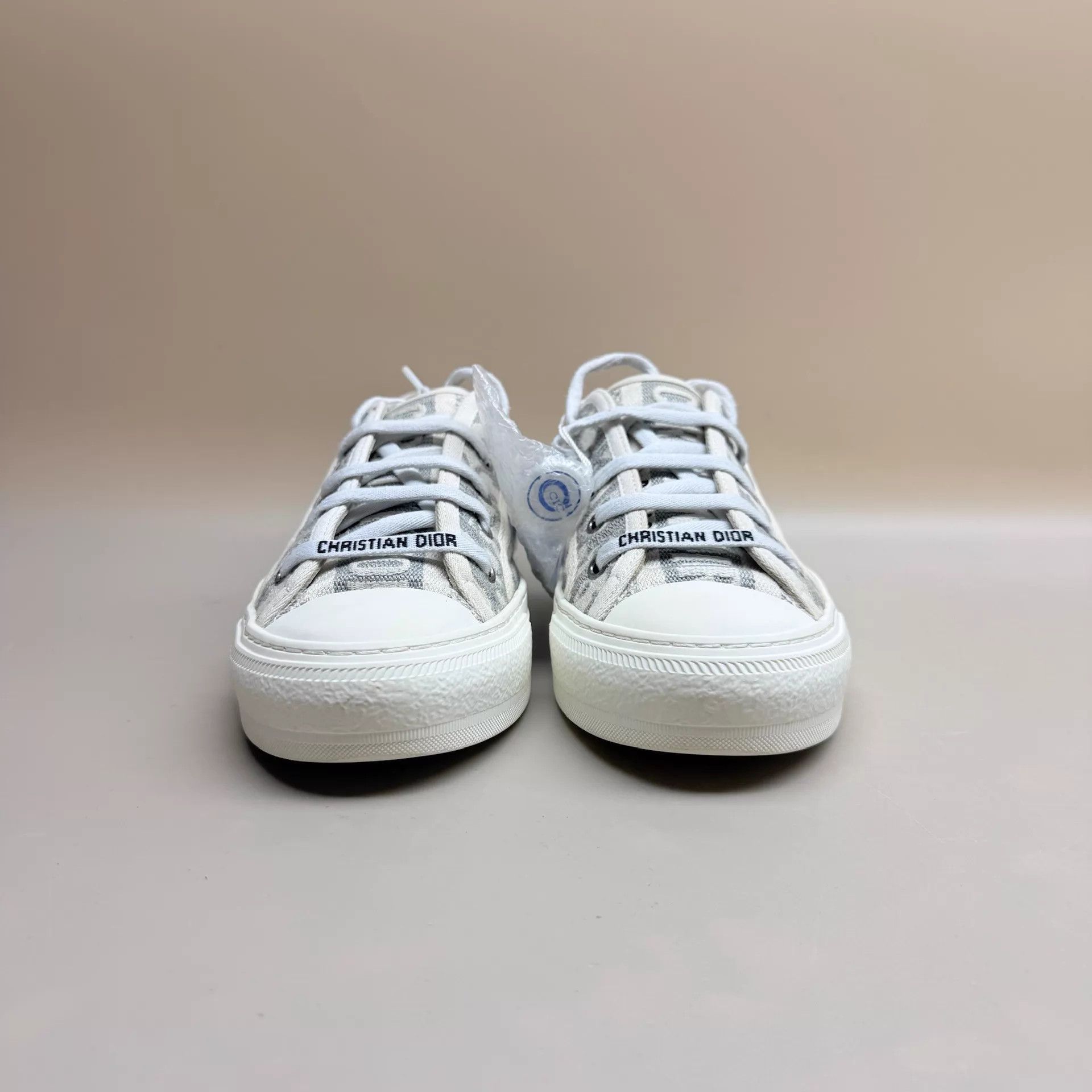 Dior Dior All Over Print Gray & White Sneaker 37 95 New Size US 6.5 / IT 36.5 - 2 Thumbnail