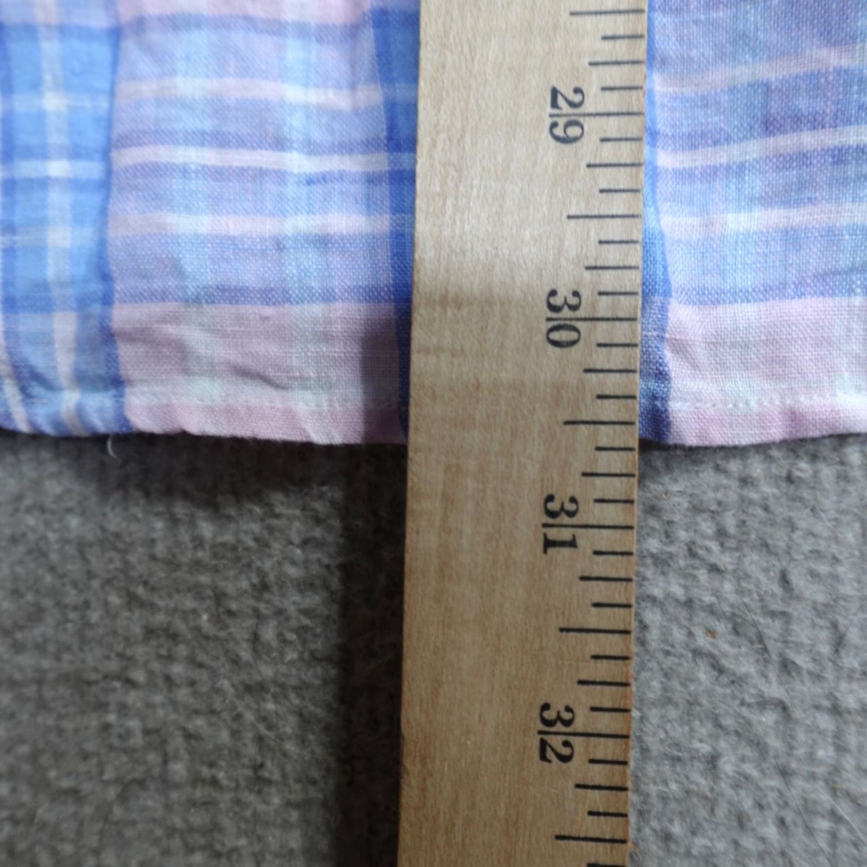 Vineyard Vines Vineyard Vines Shirt Medium Blue Plaid Tucker 100% Linen Classic Fit Button-Up Men Size US M / EU 48-50 / 2 - 4 Thumbnail